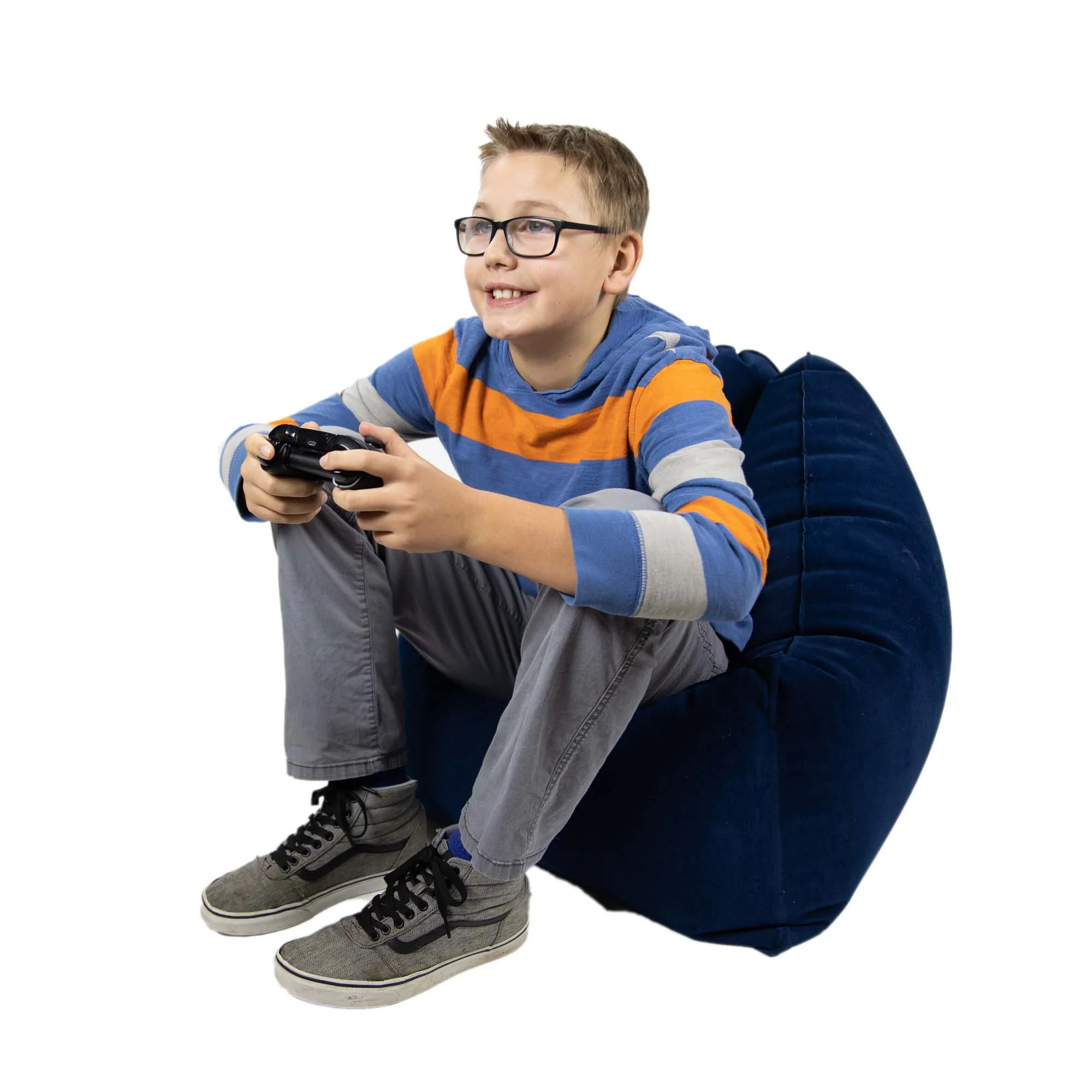 Bouncyband Comfy Cozy Peapod Inflatable Chair for Kids - Image 3