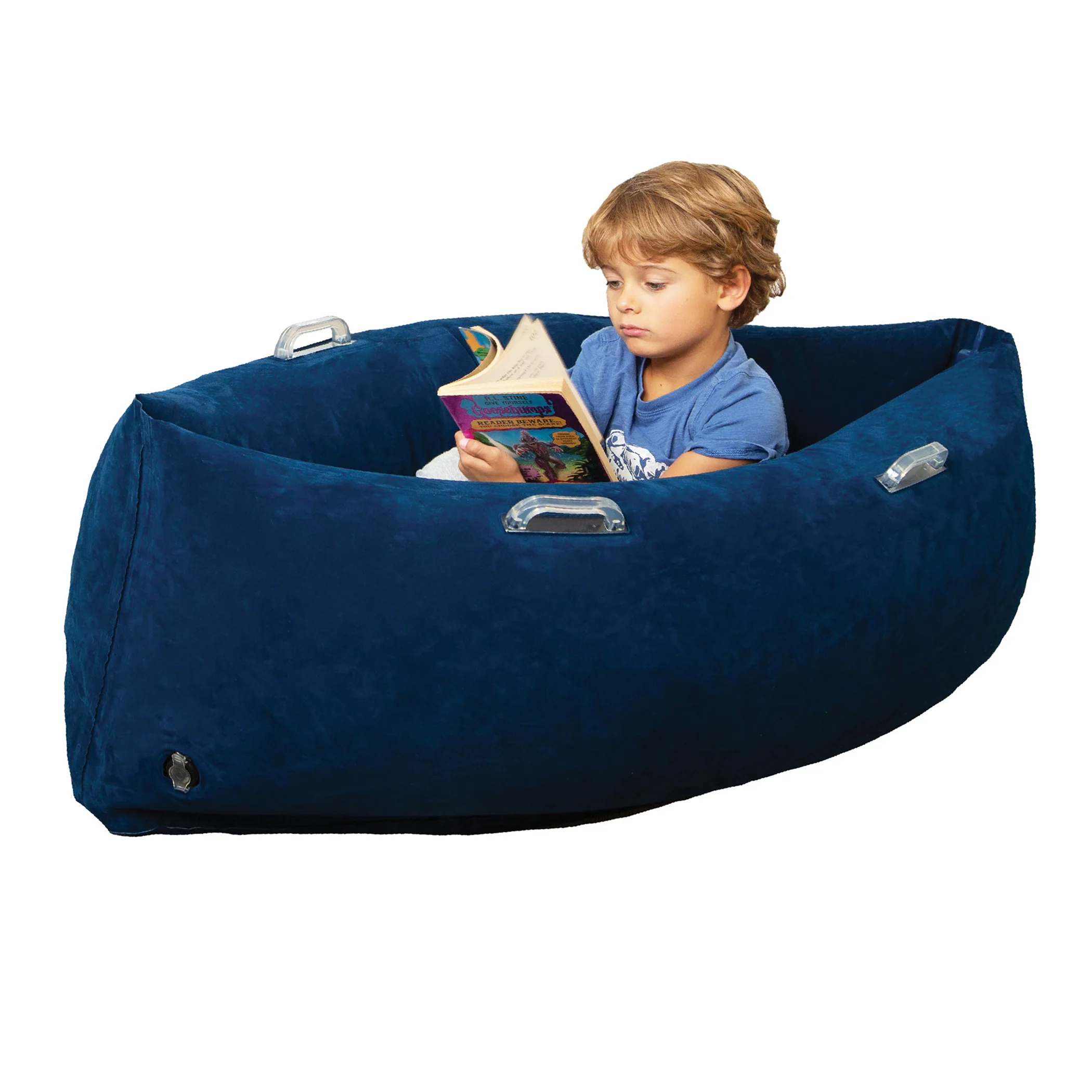 Bouncyband® Comfy Hugging Peapod Sensory Pod for Kids, 48 Inch - Blue - Image 3