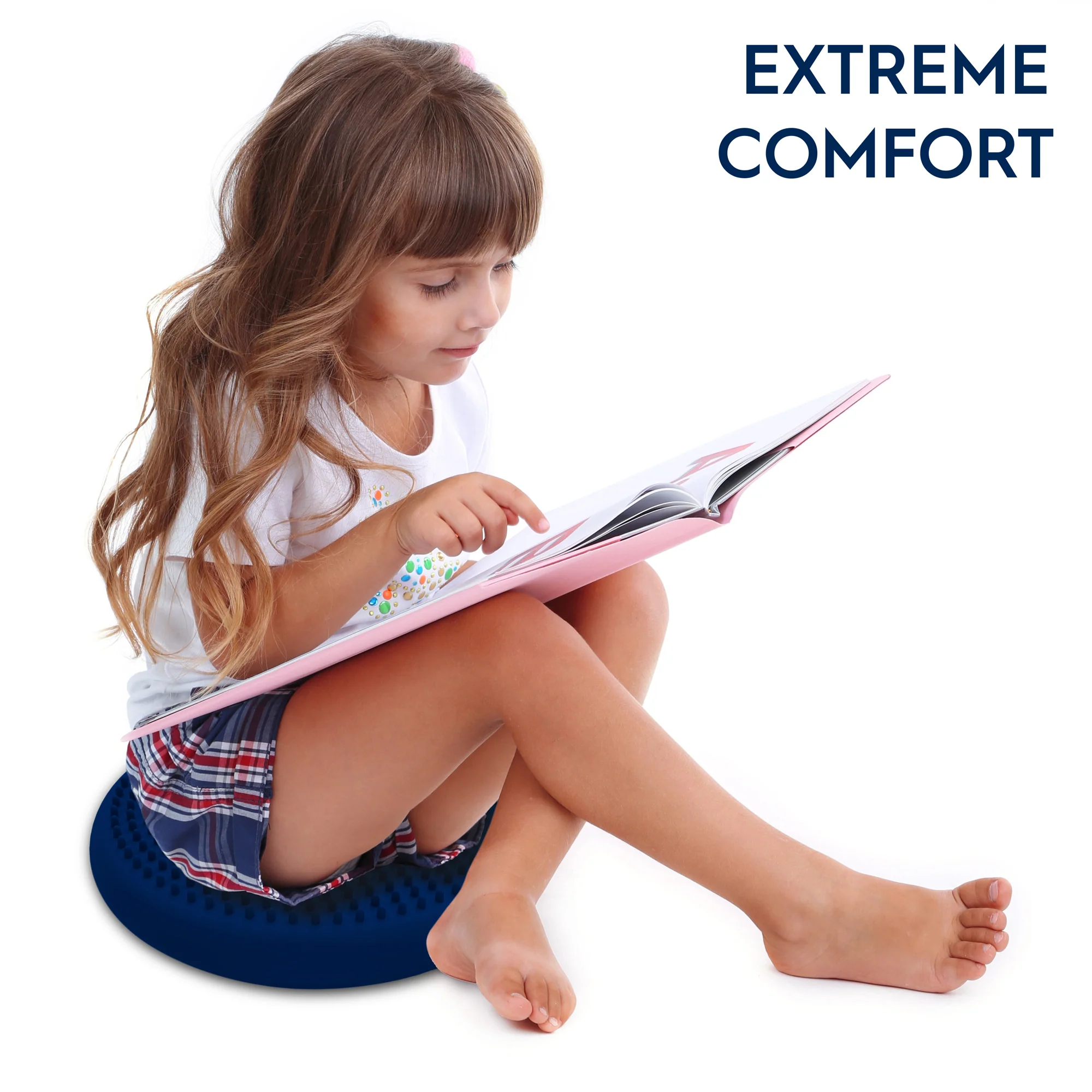 Bouncyband® Little Wiggle Seat Sensory Cushion, Blue - Image 7