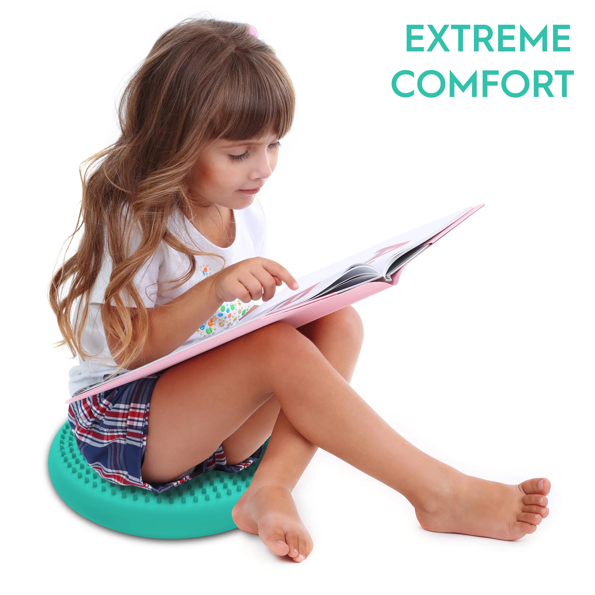 Bouncyband Little Wiggle Seat Sensory Cushion, Mint - Calming Movement for Kids - Image 7