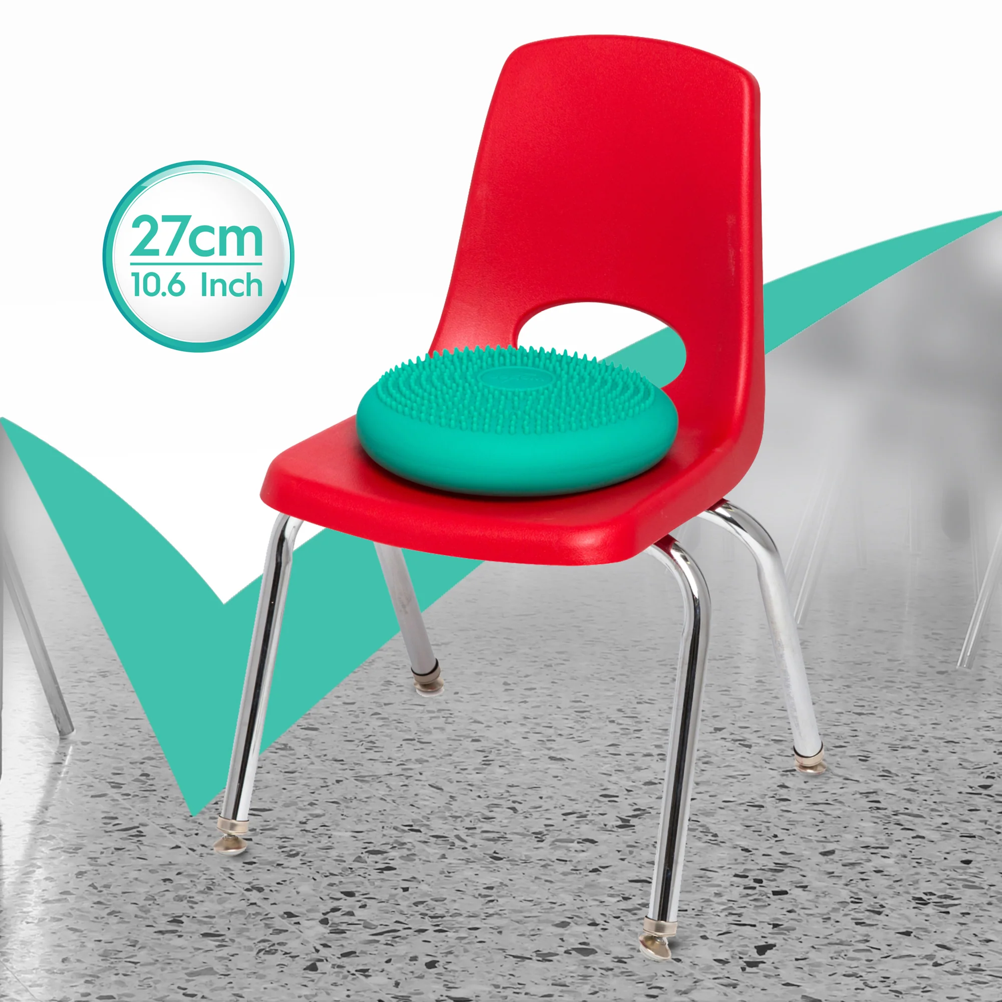 Bouncyband Little Wiggle Seat Sensory Cushion, Mint - Calming Movement for Kids - Image 8