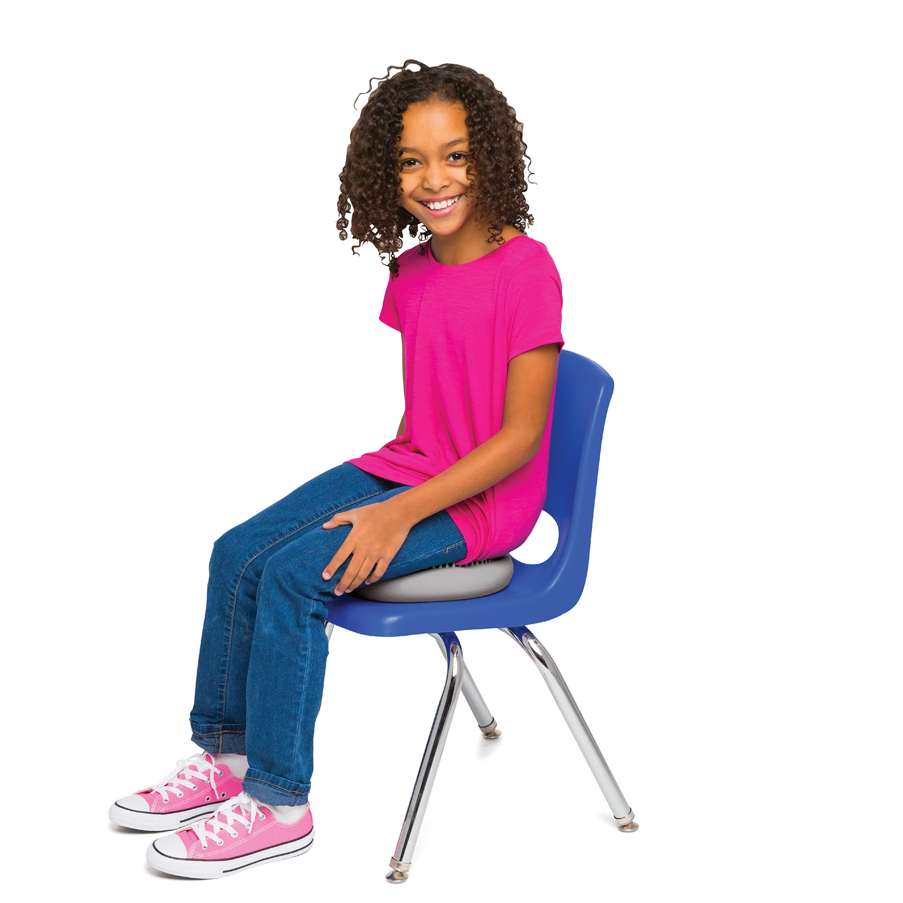 Bouncyband Little Wiggle Sensory Seat Cushion, Silver - Image 7