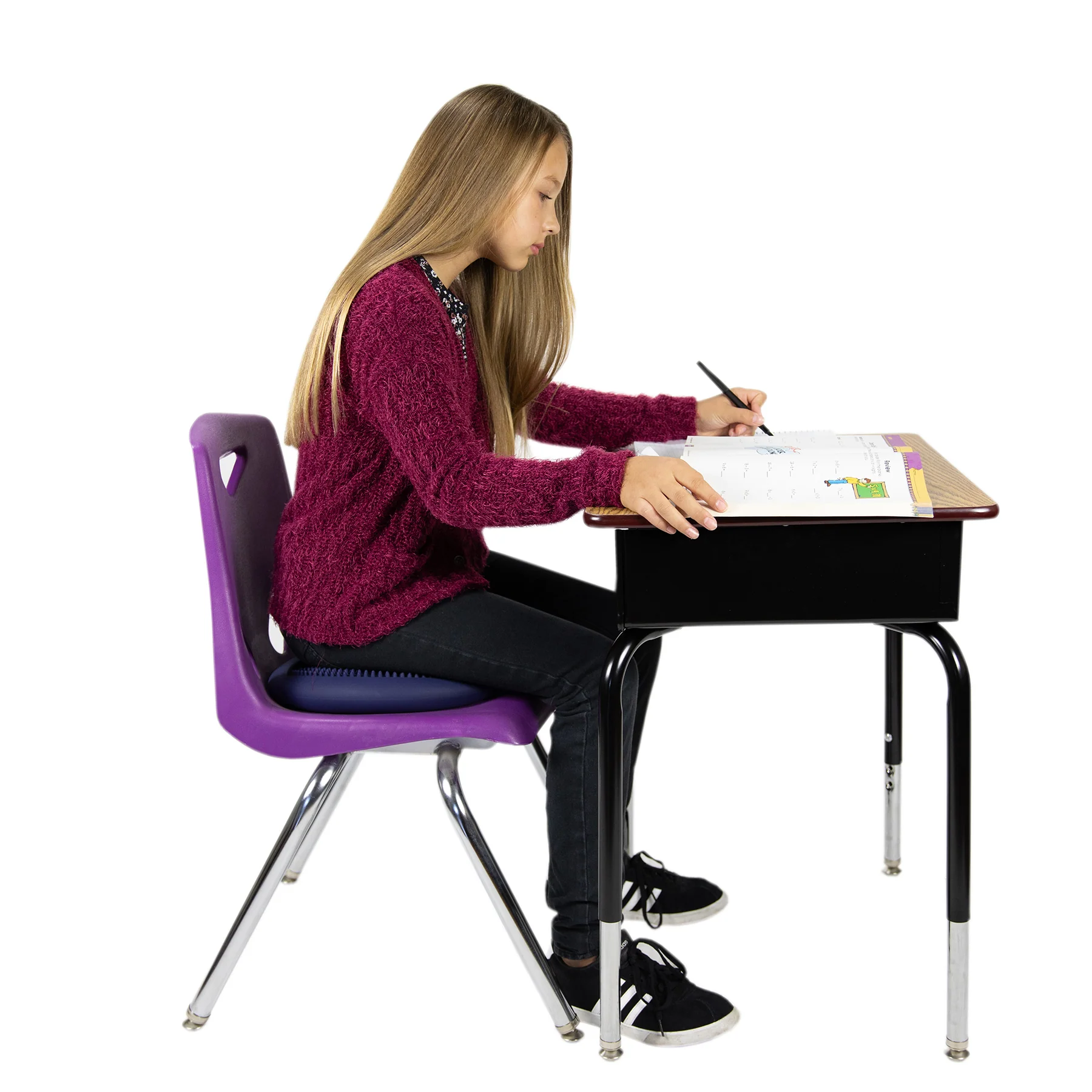 Bouncyband® Blue Portable Wiggle Seat Sensory Cushion - Image 5