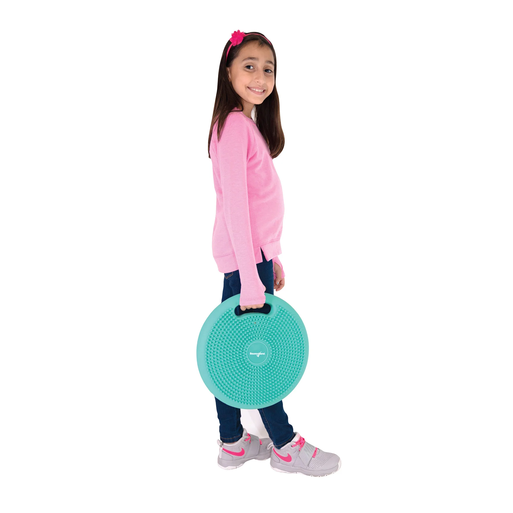 Bouncyband Portable Wiggle Seat Sensory Cushion, Energizing Green - Image 4