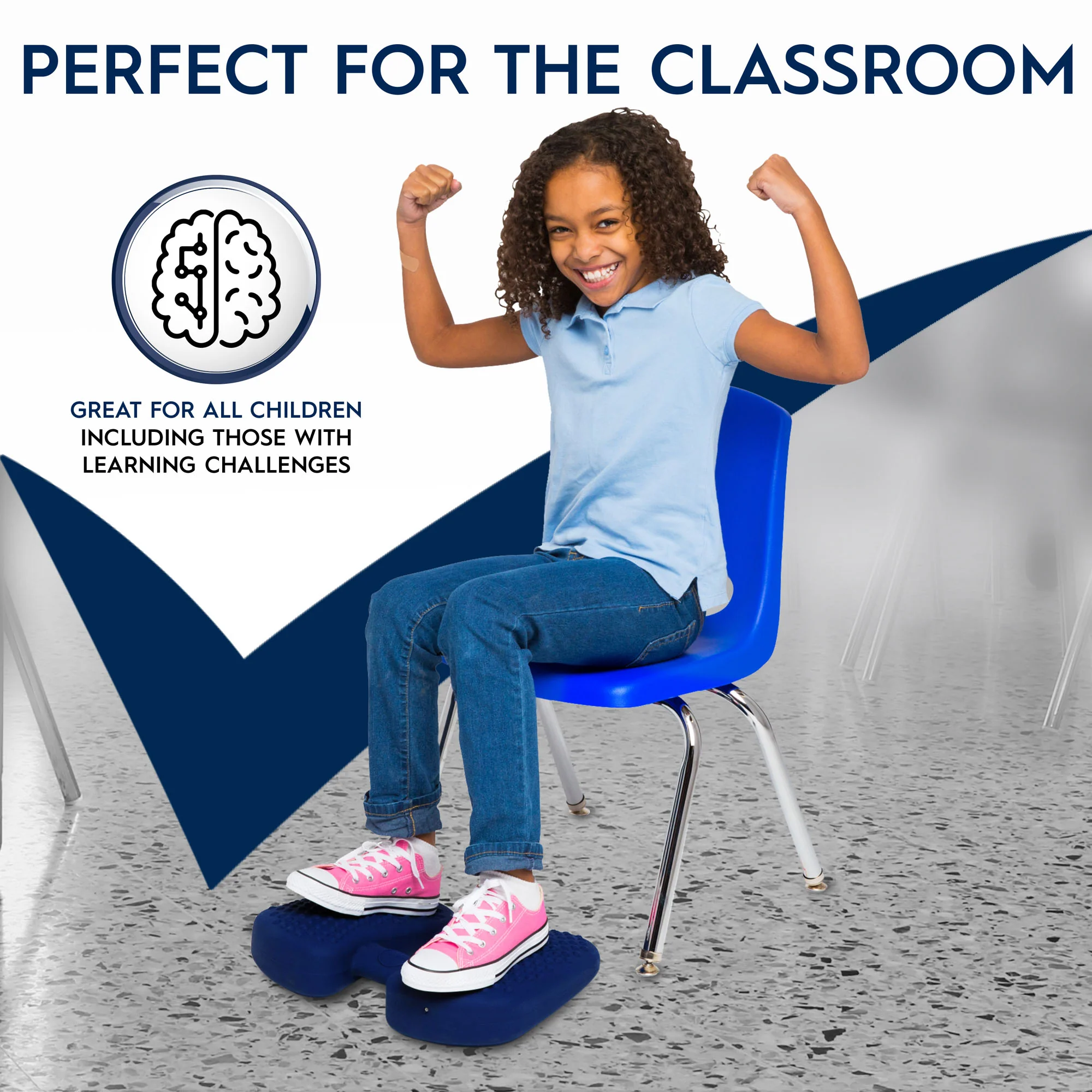 Bouncyband® Wiggle Feet Sensory Cushion: Focus & Fun in Motion - Image 7