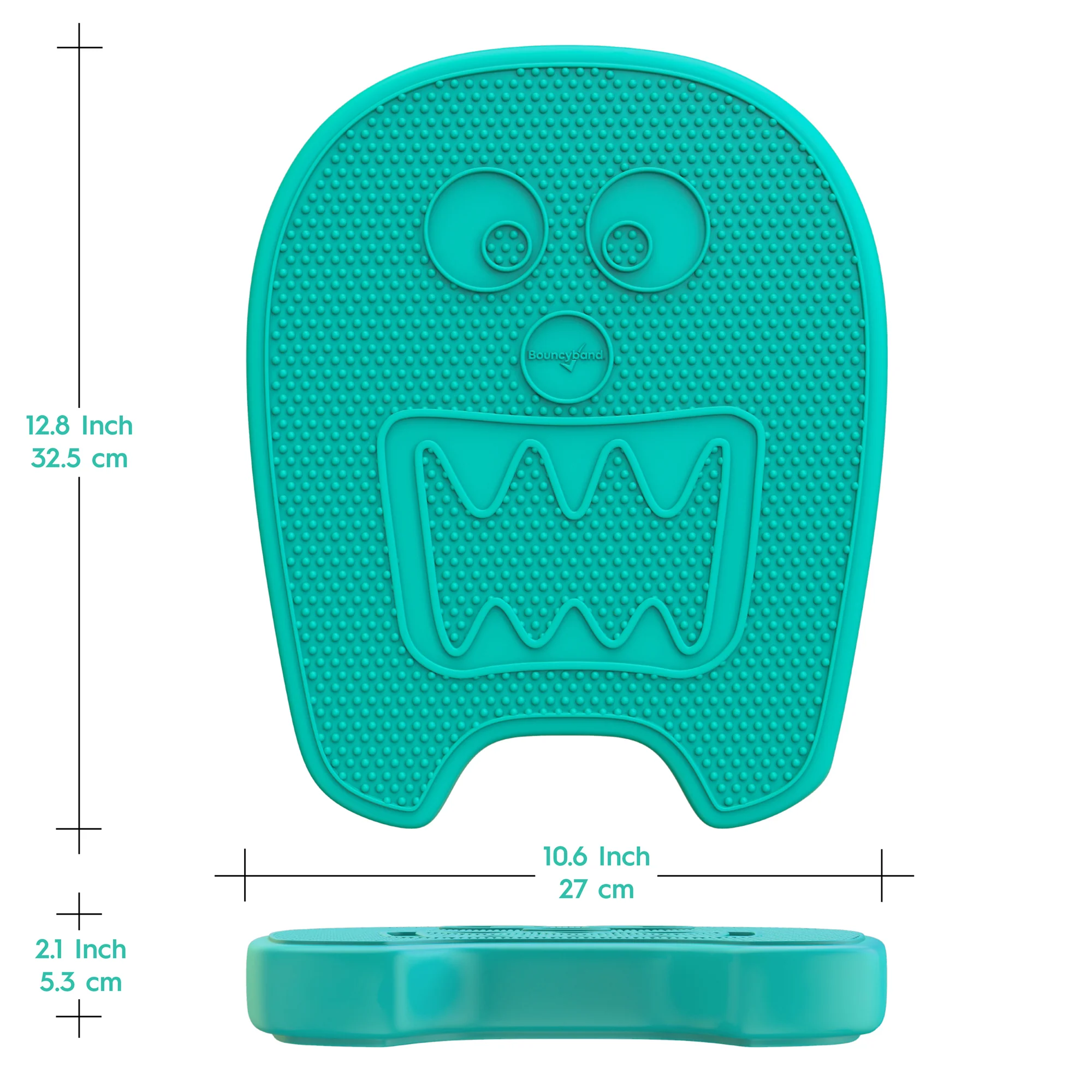 Bouncyband Wiggle Seat Sensory Cushion, Mint Monster - Keep Calm and Wiggle On! - Image 4