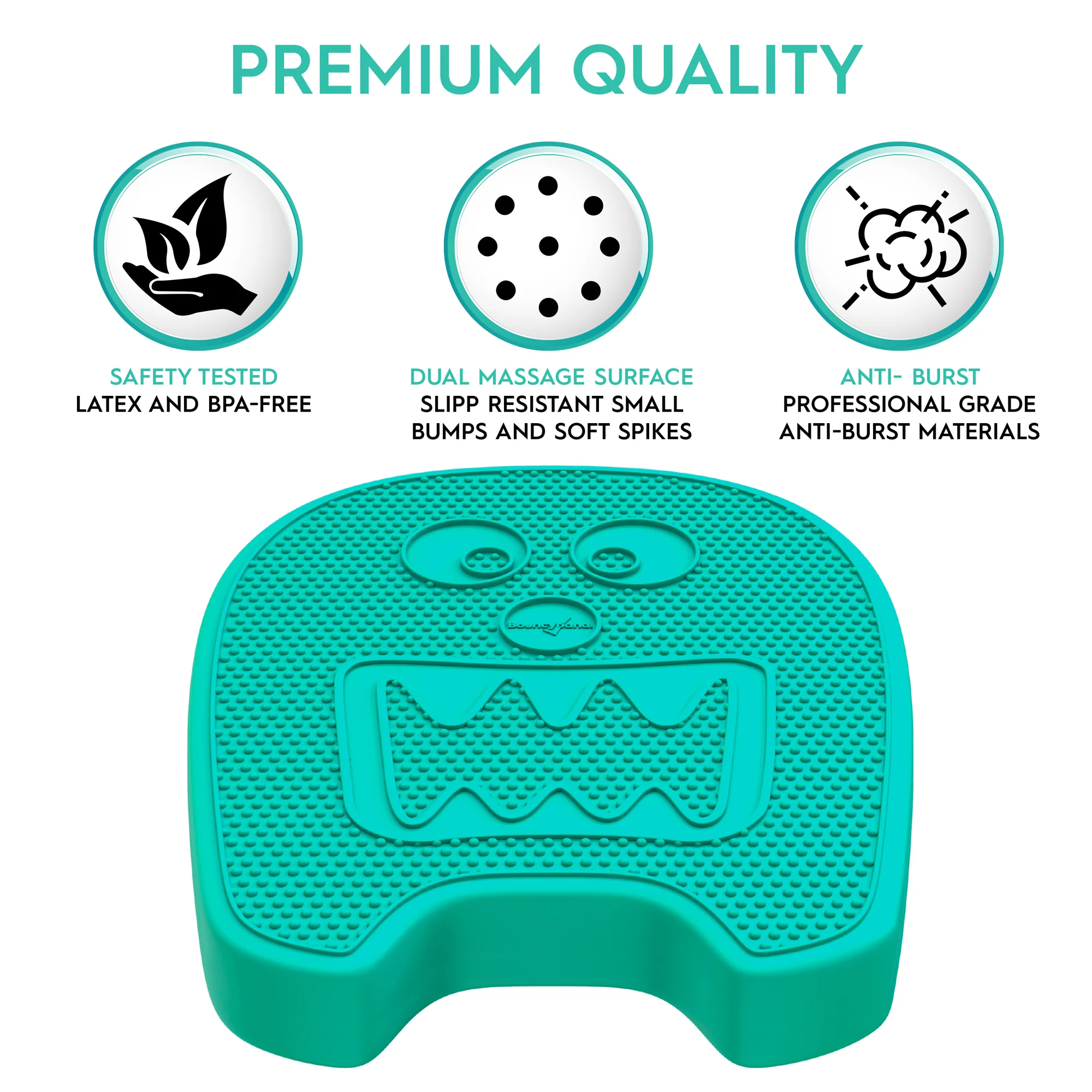 Bouncyband Wiggle Seat Sensory Cushion, Mint Monster - Keep Calm and Wiggle On! - Image 5