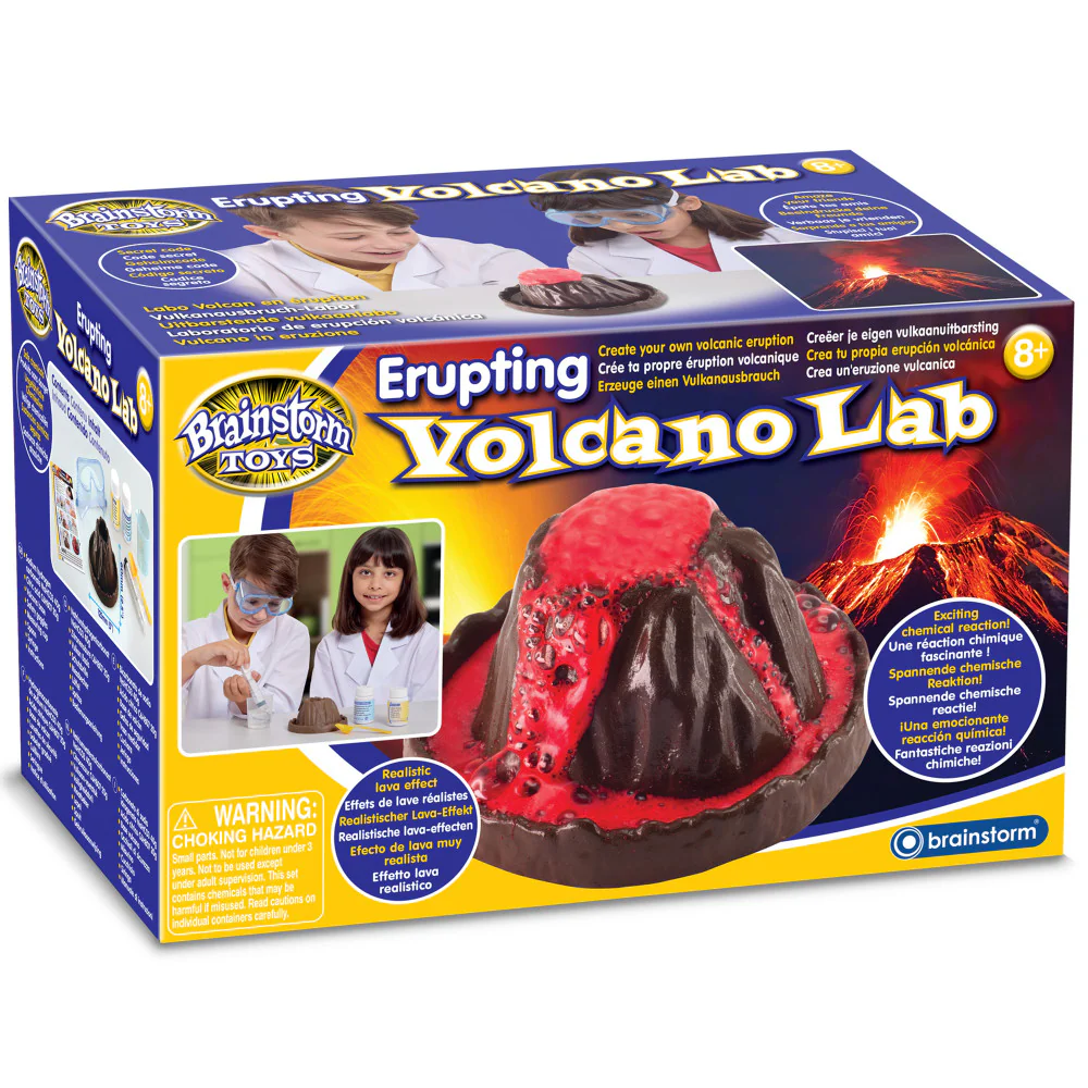 Brainstorm Erupting Volcano Lab - Interactive Science Kit