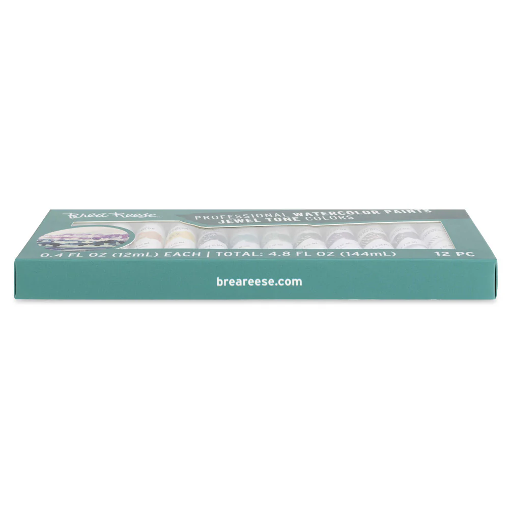 Brea Reese Professional Watercolor Set - Jewel Tones, 12 Vibrant Tubes - Image 4