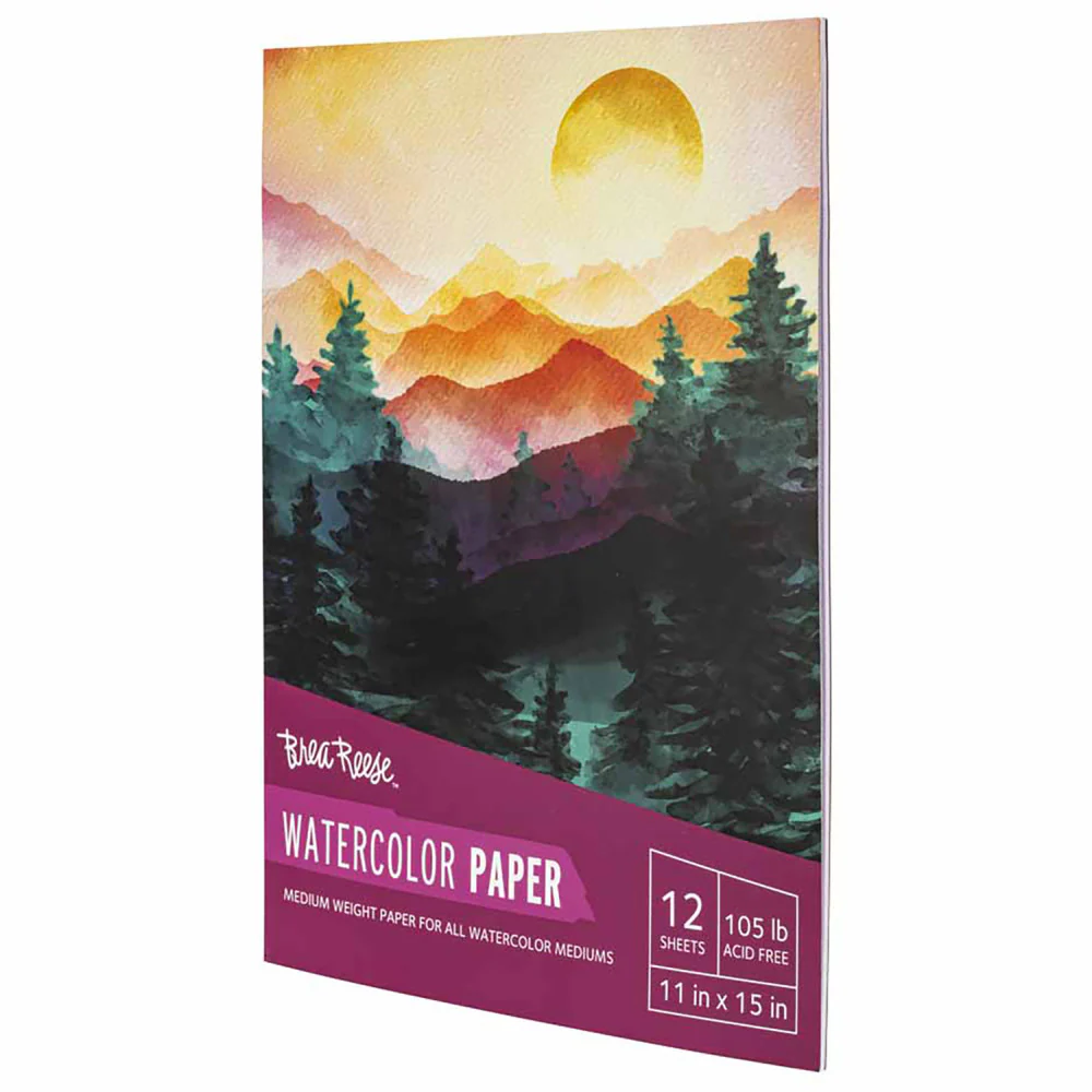 Brea Reese Watercolor Paper Pad, 50 Sheets, 11x15 Inches, 105lb, Acid-Free - Image 4