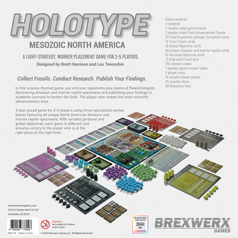 Brexwerx Games: Holotype: Mesozoic North America - Strategic Paleontology Board Game - Image 2