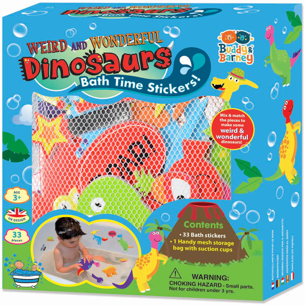 Buddy & Barney: Magical Mix & Match Dinosaur Bath Time Stickers - Image 3