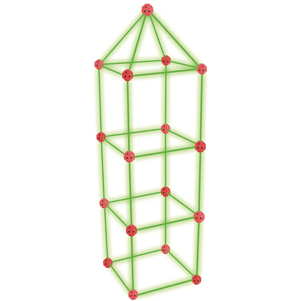 Buddy & Barney Wonderbox Workshop 85pc Glow-In-The-Dark Build-A-Fort Set - Image 6