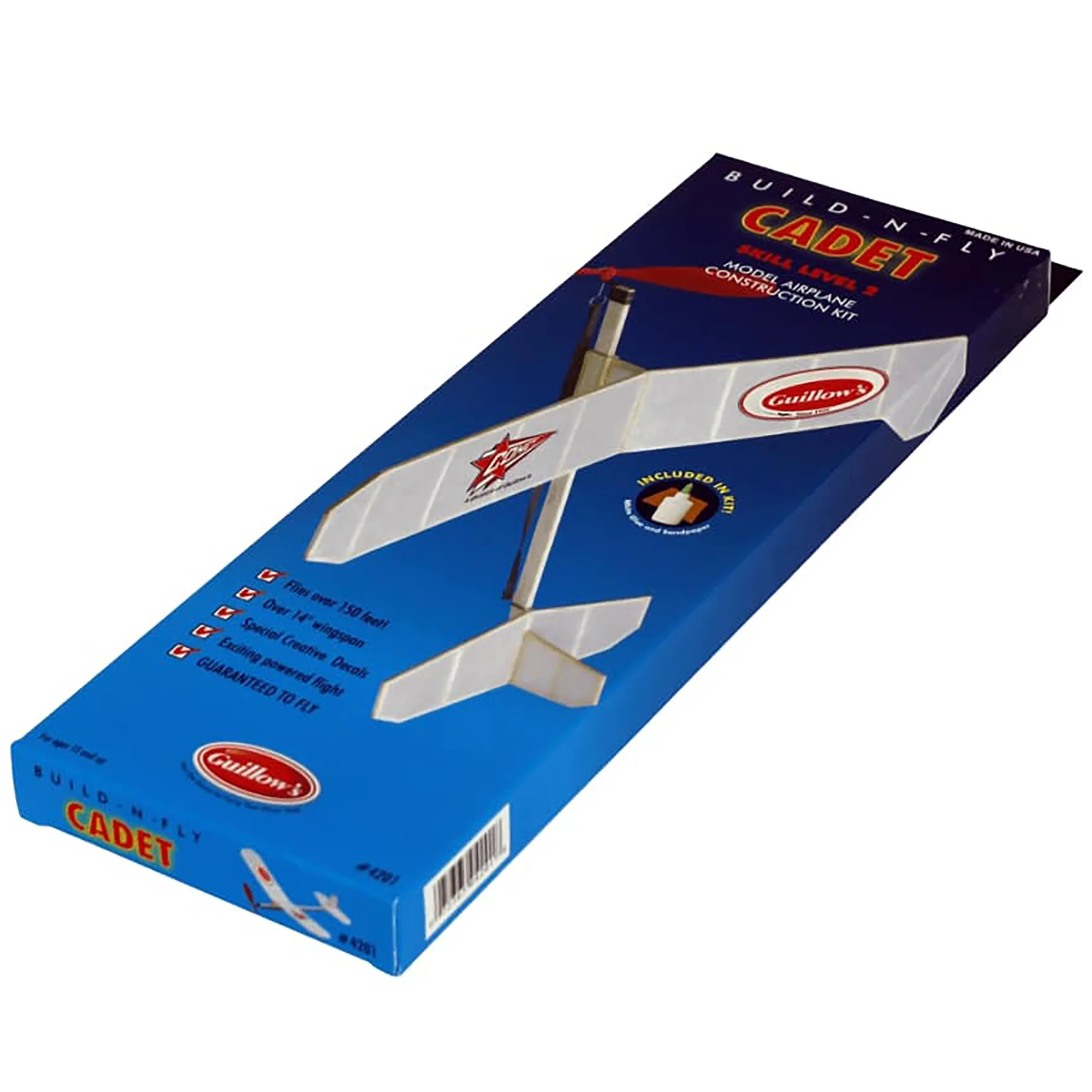 Guillow's Cadet STEM Balsa Wood Model Airplane Building Kit - Level 2 - Image 5