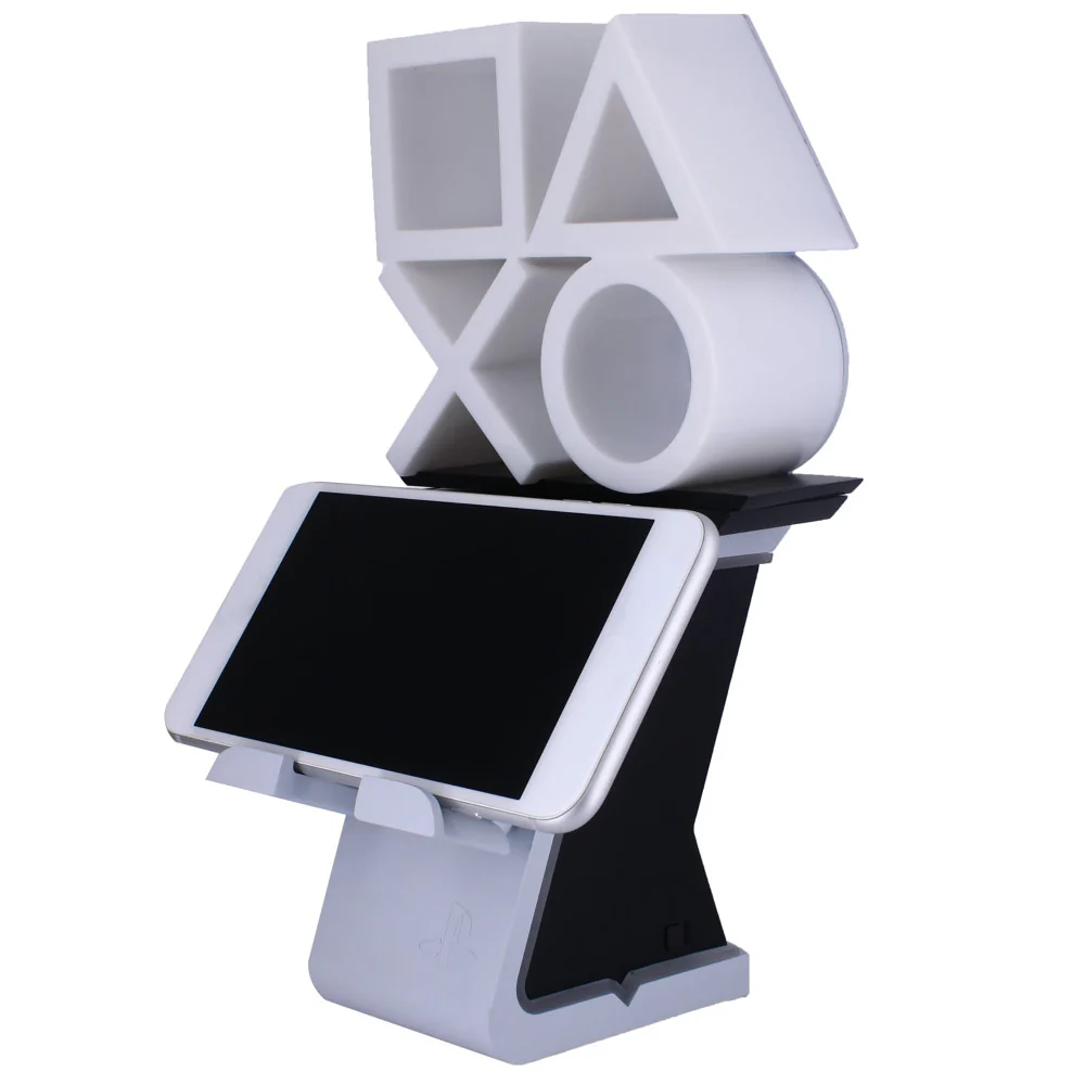 Cable Guys LED IKONS PlayStation Logo - White & Blue - Controller and Phone Holder - Image 2