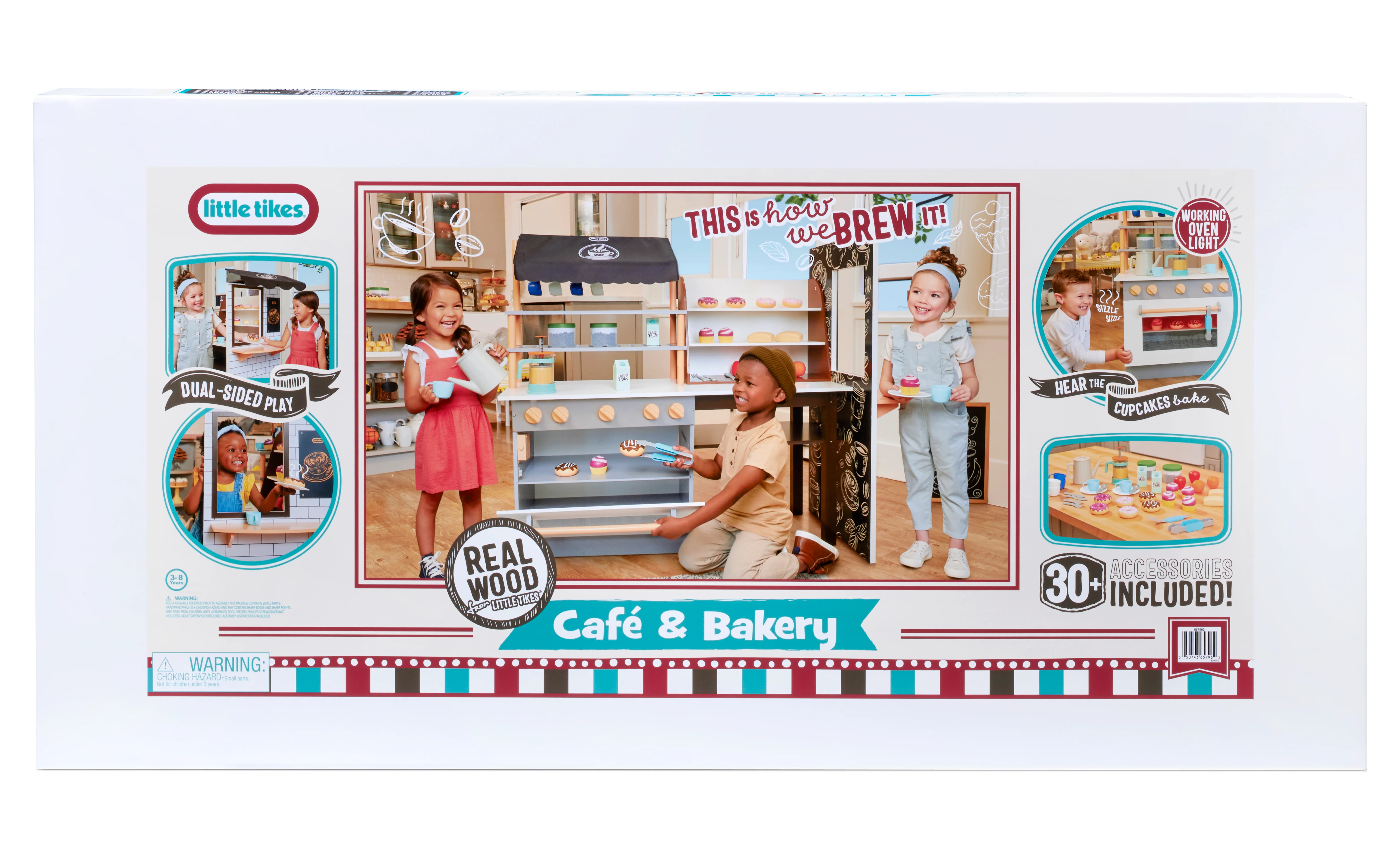 Little Tikes Café & Bakery Dual-Sided Play Kitchen with Realistic Lights and Sounds - Image 2