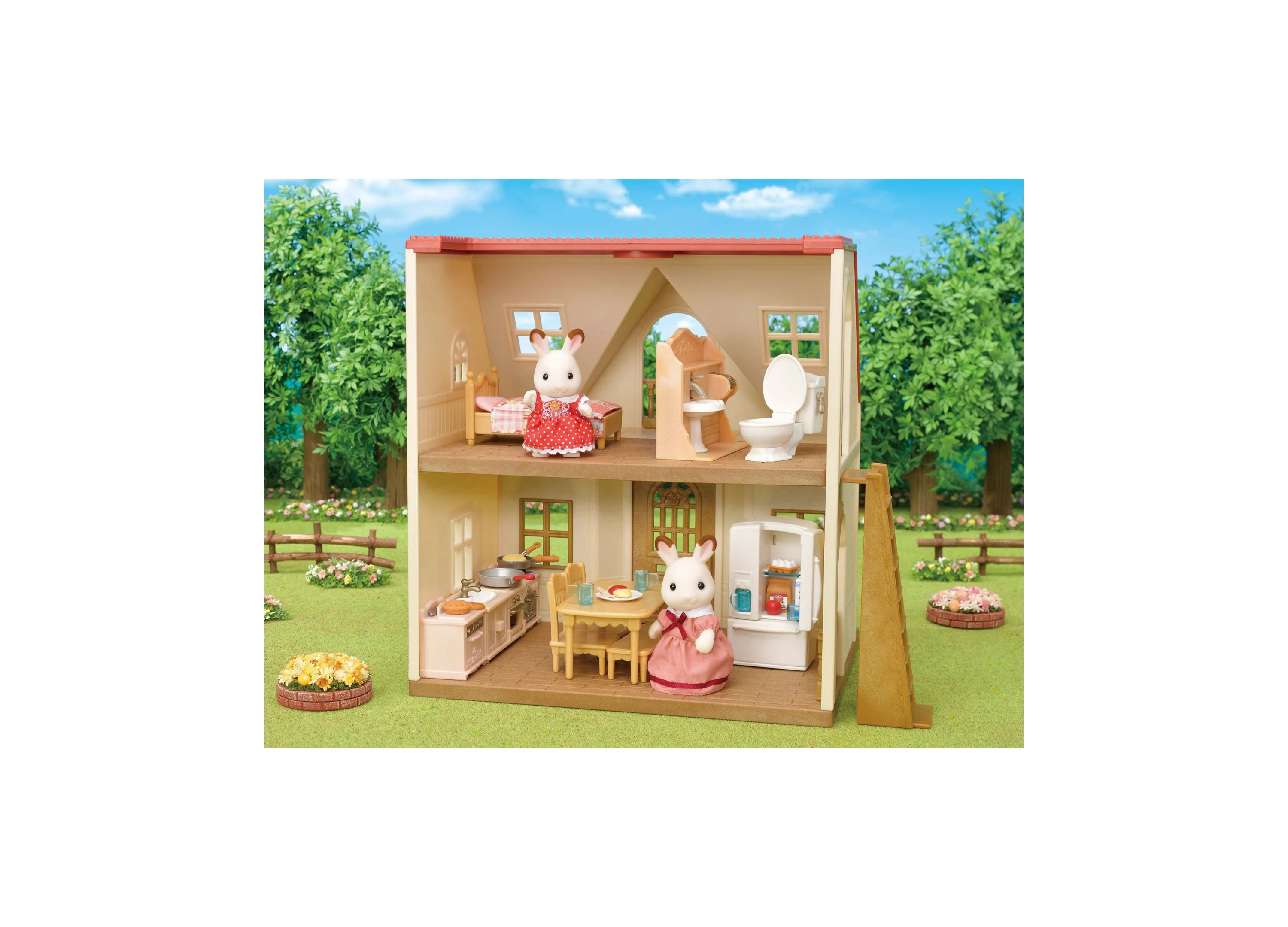 Calico Critters Playful Starter Furniture Set with Rabbit Mother & Interactive Features - Image 3