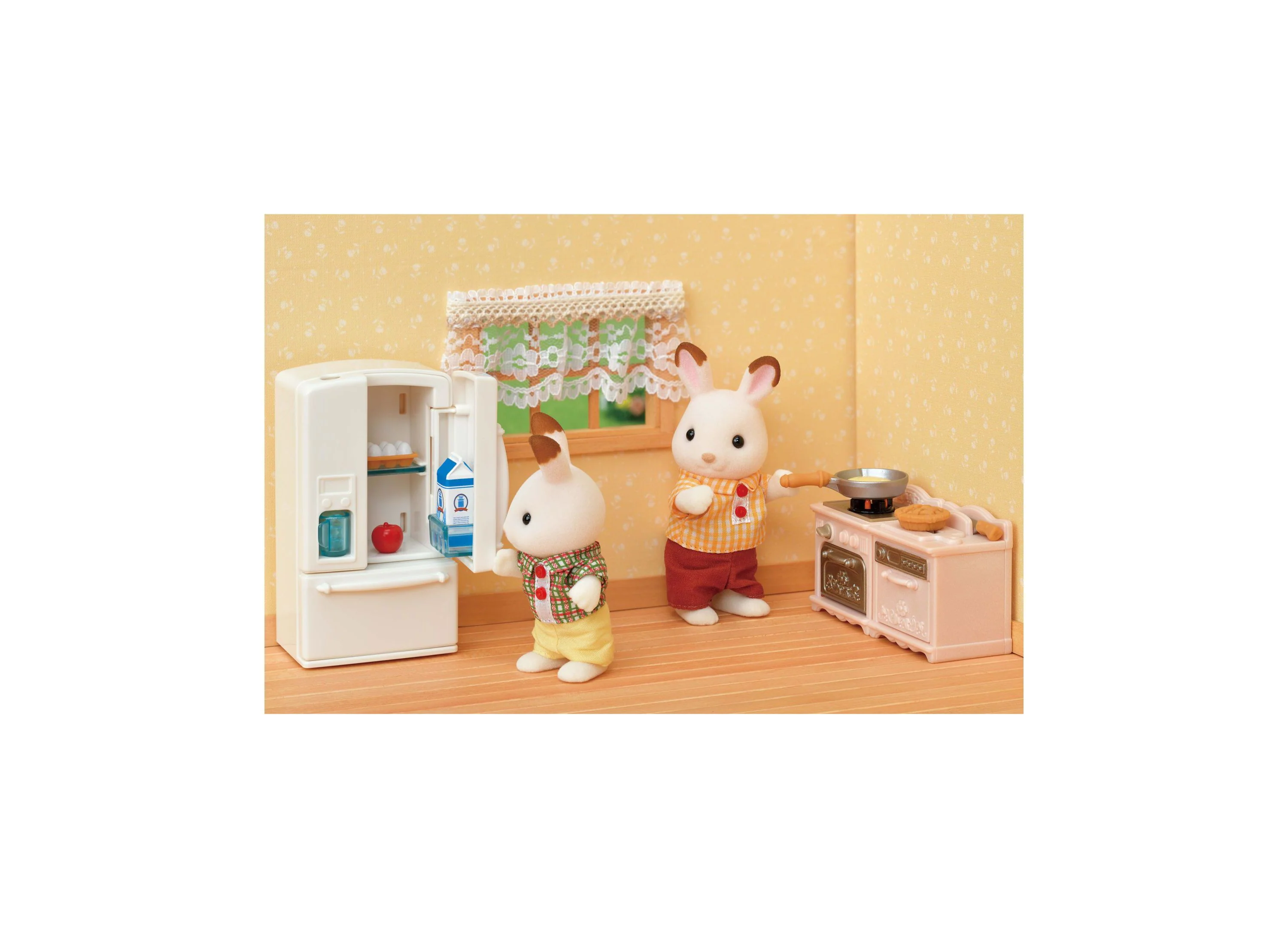 Calico Critters Playful Starter Furniture Set with Rabbit Mother & Interactive Features - Image 4