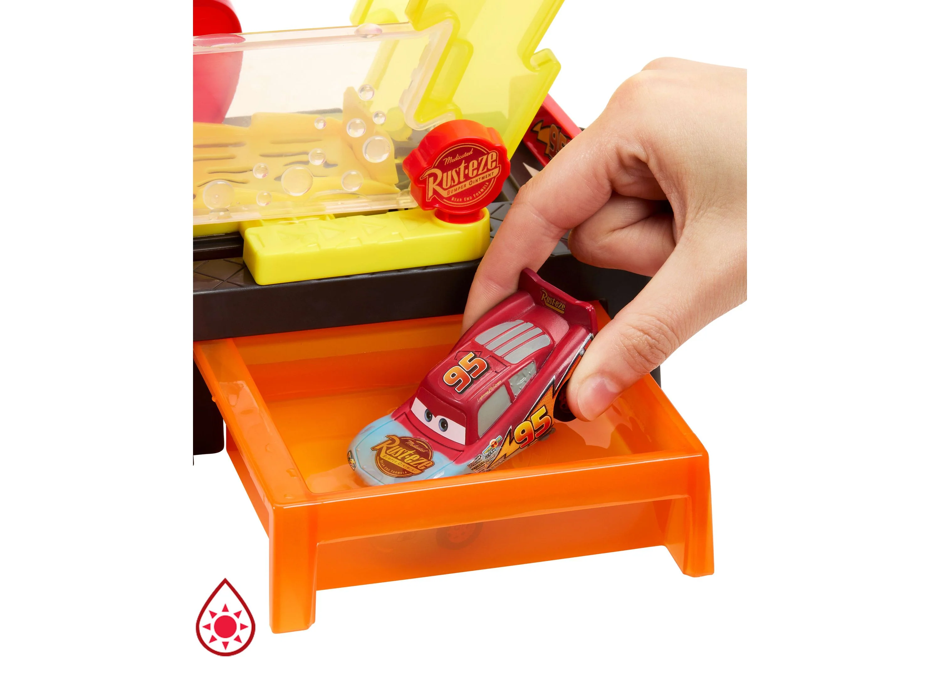 Disney Pixar Cars Color Changers Lightning McQueen Car Wash Playset - Image 6