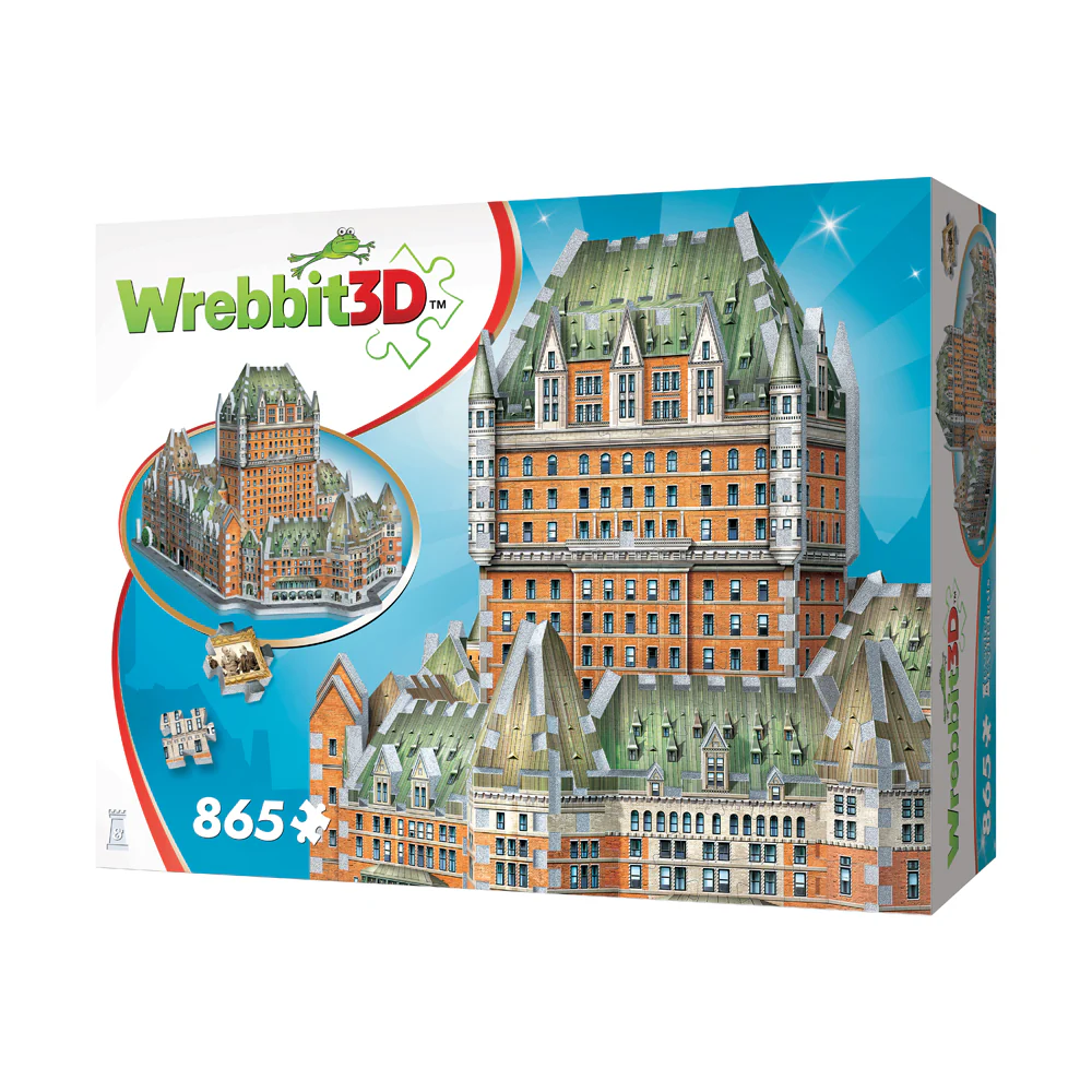 Wrebbit Castles & Cathedrals Le Chateau Frontenac 3D Puzzle - 865 pc - Image 2