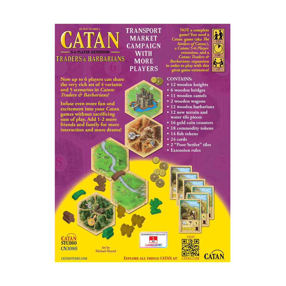 Catan Studio Traders & Barbarians 5-6 Player Expansion Set - Image 3