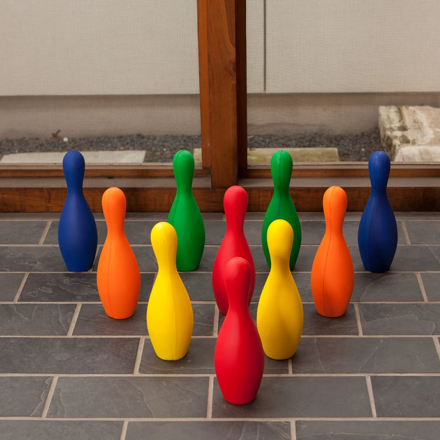 Champion Sports Colorful Foam Bowling Pin Set - Image 3