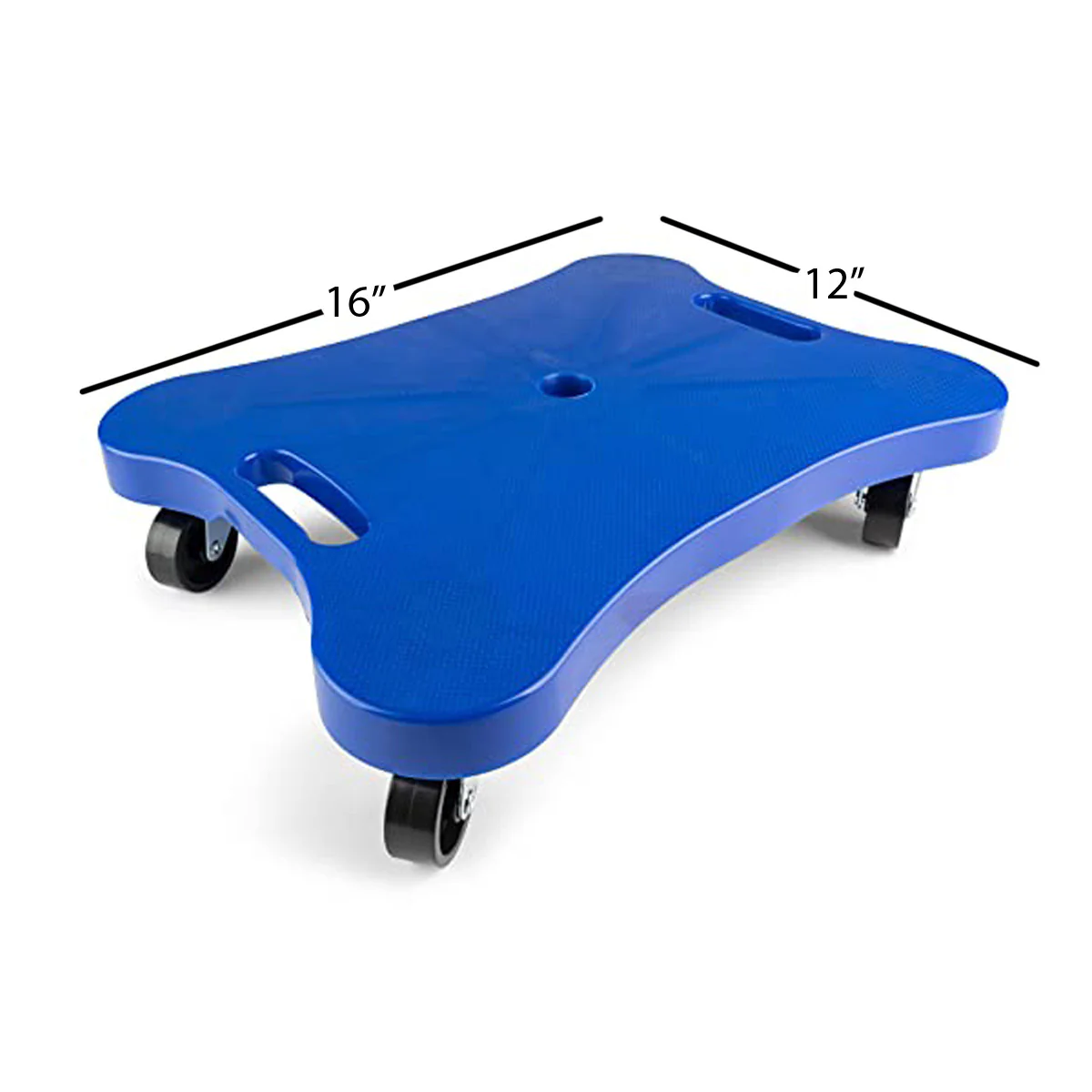 Champion Sports Contoured Plastic Scooter with Handles, Royal Blue - Image 3