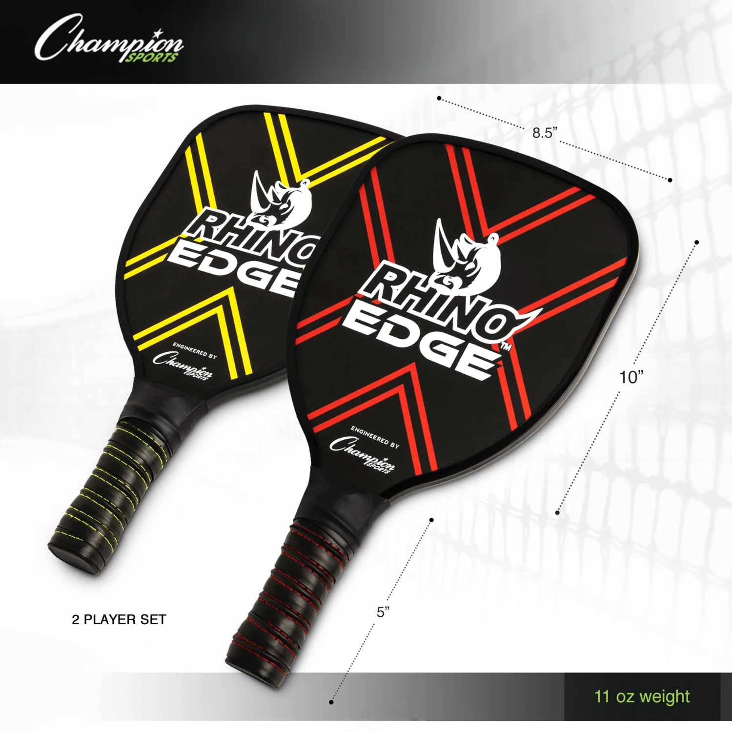 Champion Sports Rhino Pickleball Edge 2 Player Set - Image 2