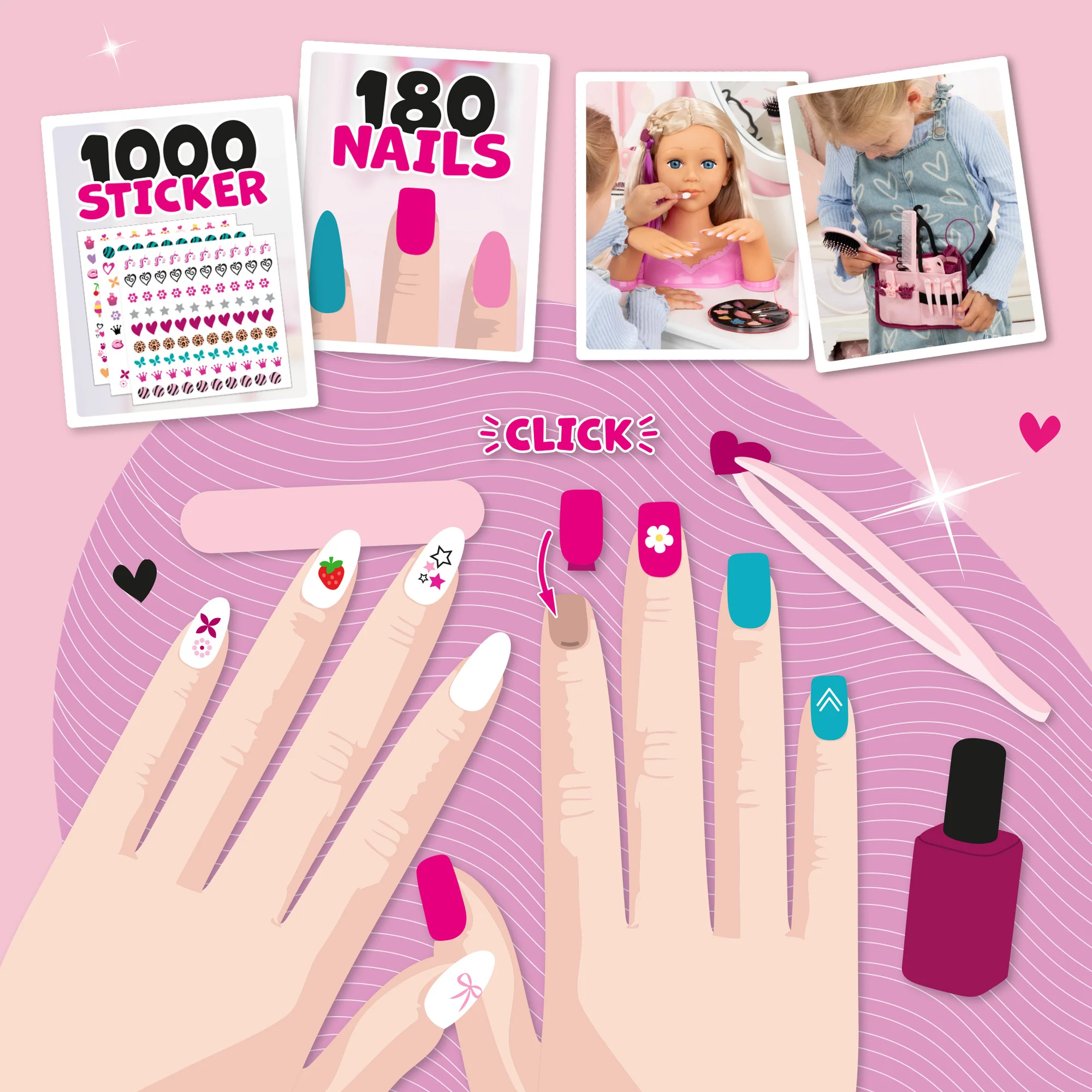 Charlene Super Model Styling Head 27cm Beauty Salon Playset - Image 4