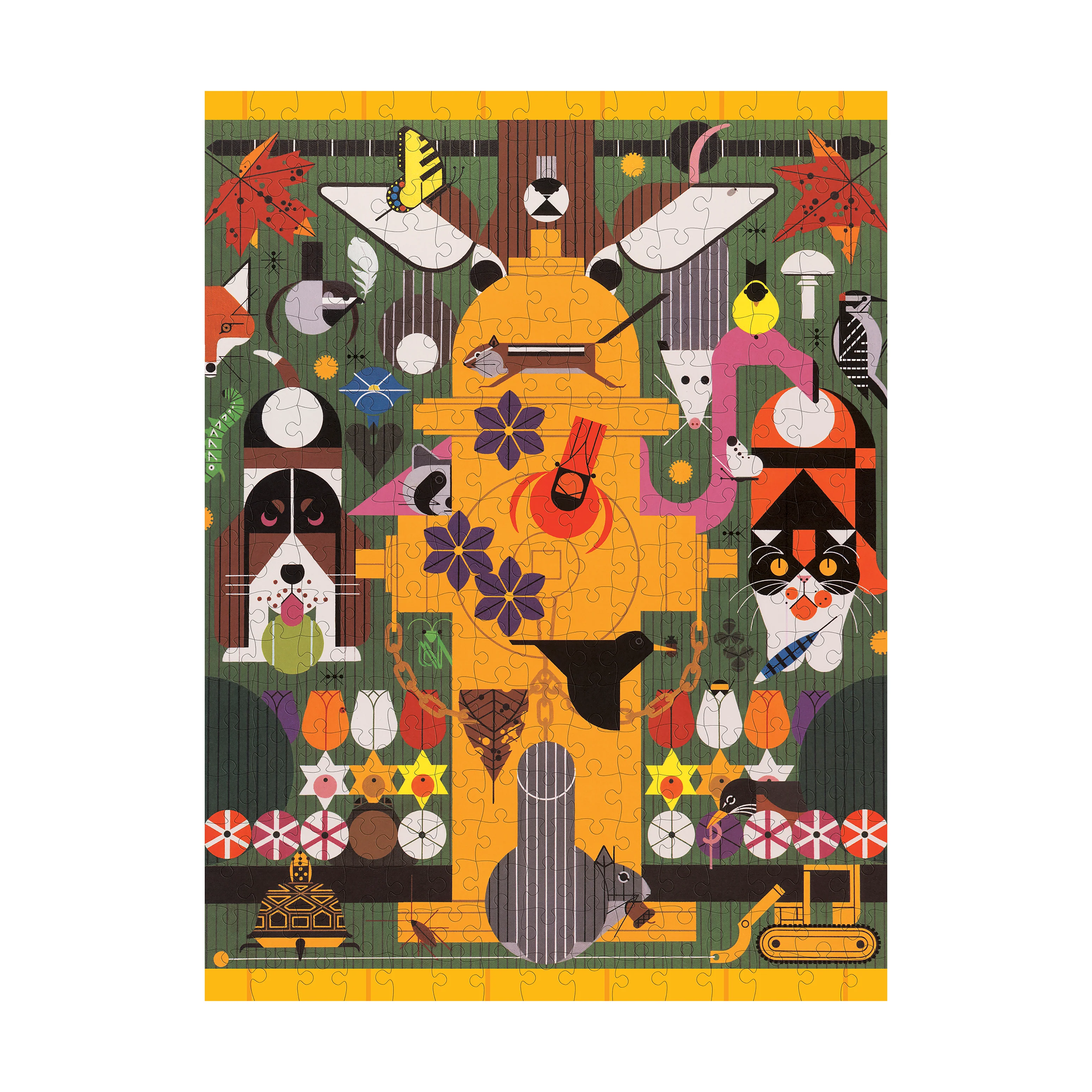 PomegranateKids Charley Harper Biodiversity in the Burbs Puzzle - 300 pc - Image 3
