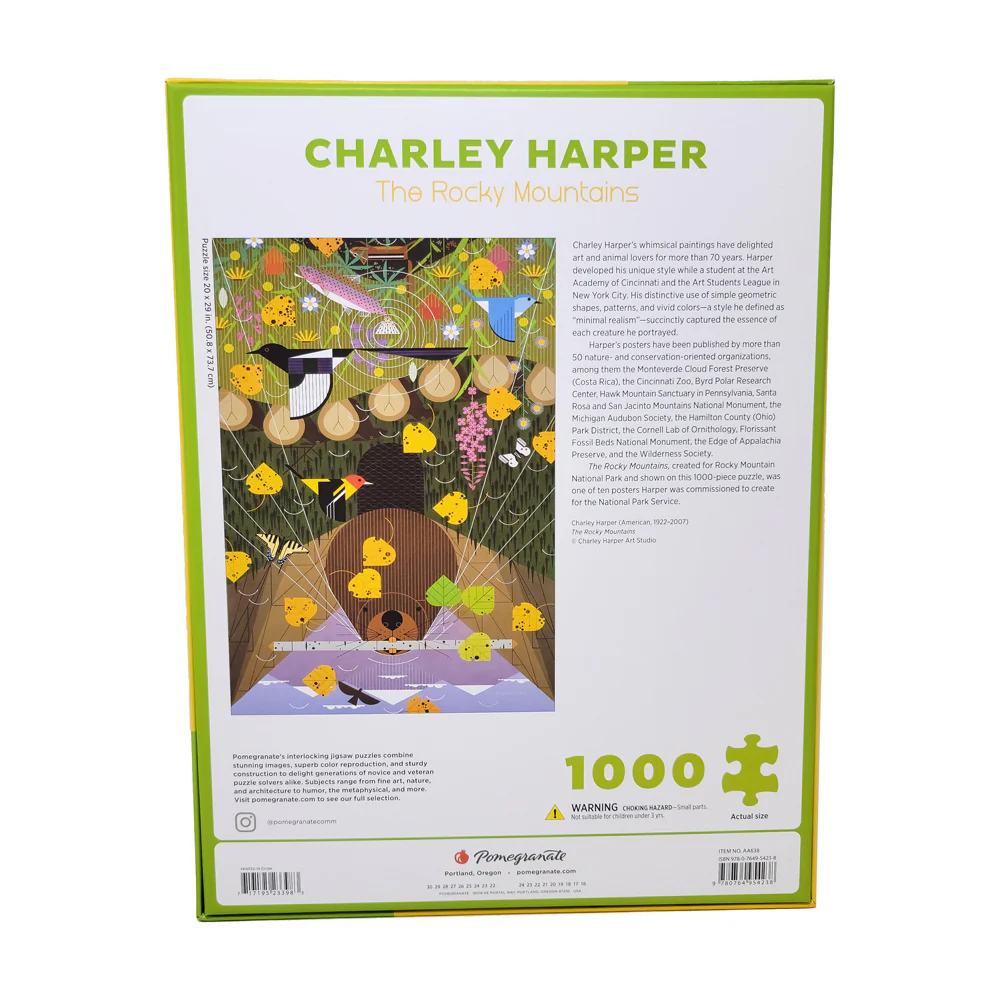 Charley Harper Rocky Mountains 1000-Piece Jigsaw Puzzle - Image 3