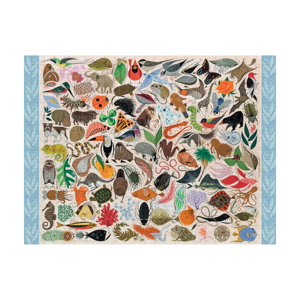 Pomegranate Charley Harper Tree of Life Jigsaw Puzzle - 500 pc - Image 2