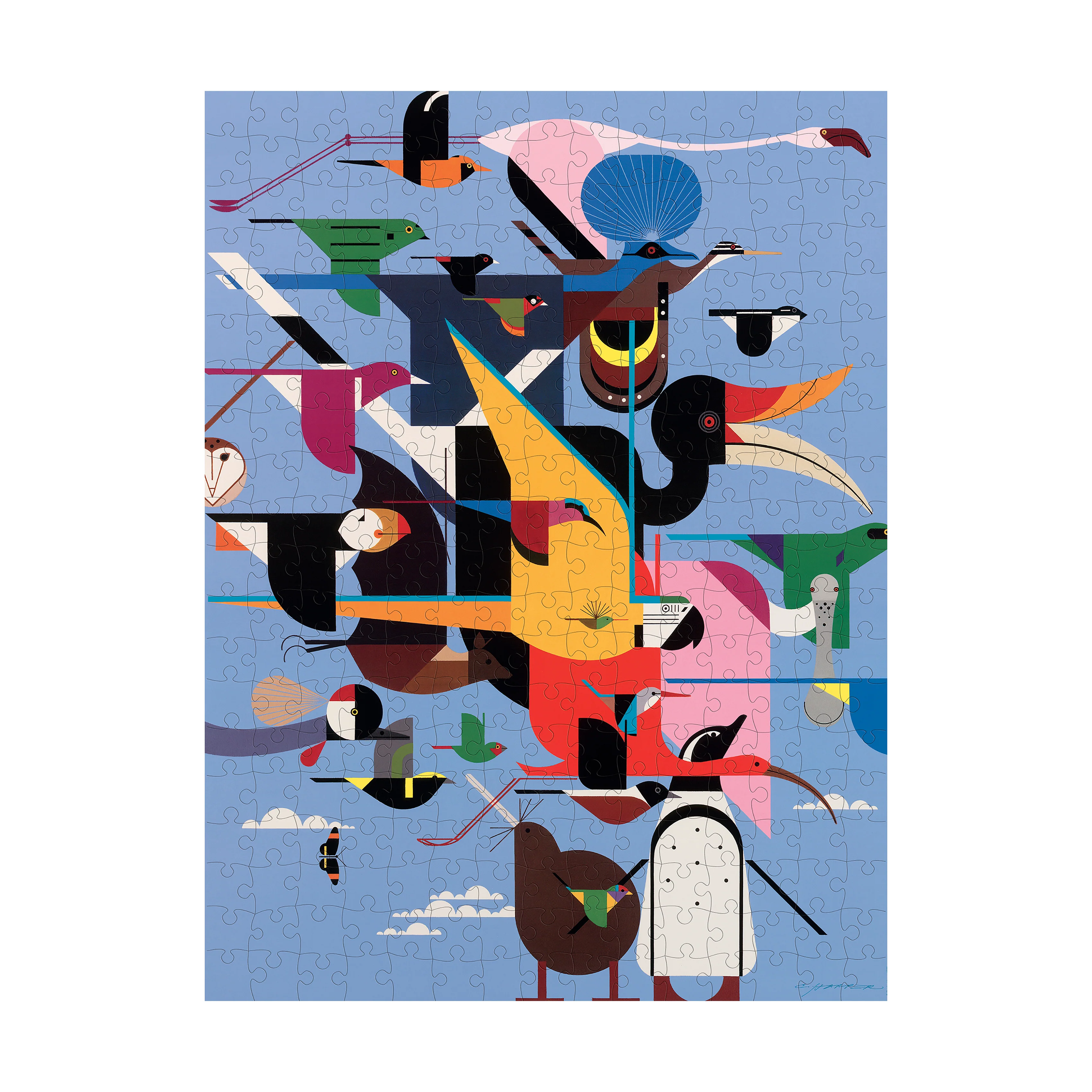 Charley Harper Wings of the World Jigsaw Puzzle - 300 pc - Image 3