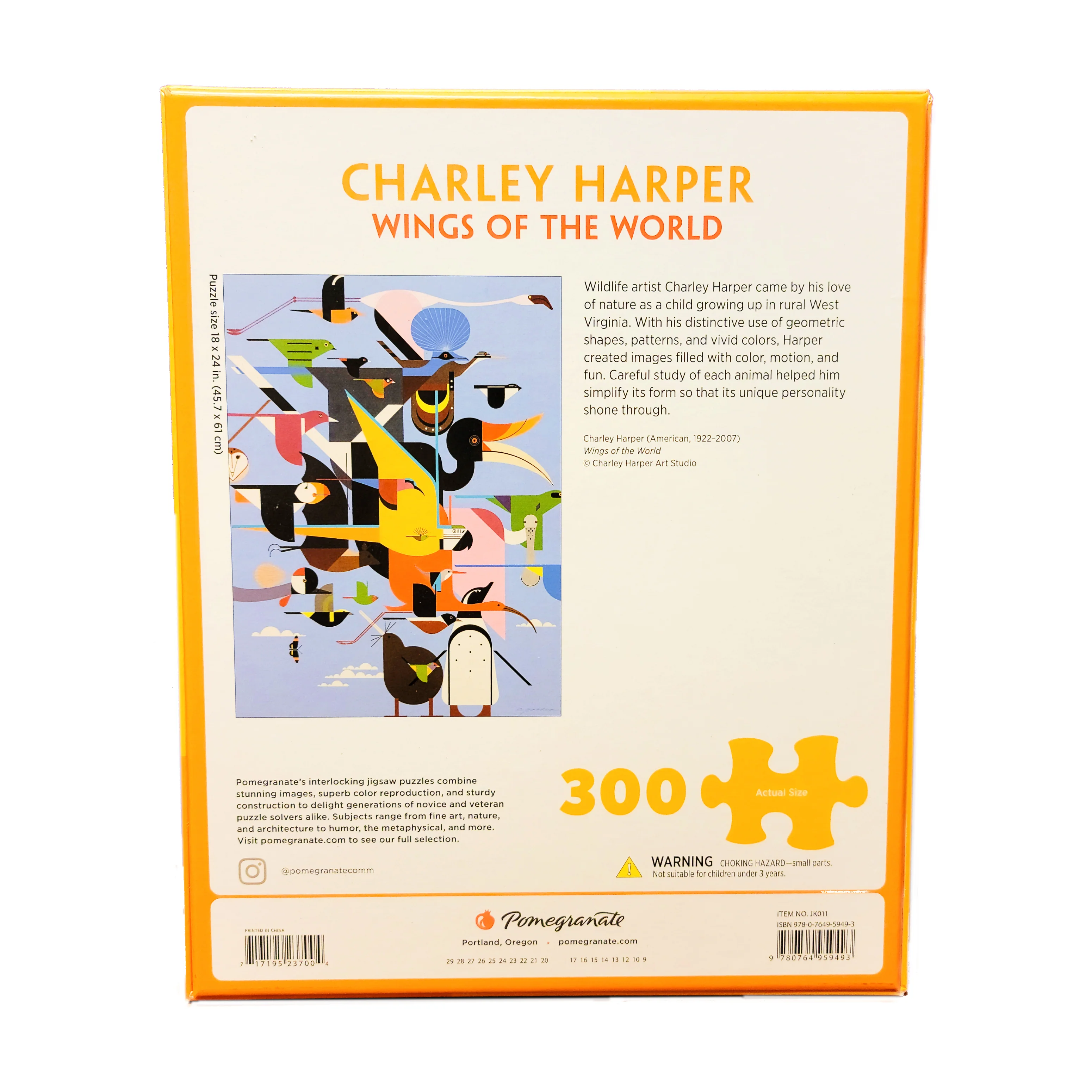 Charley Harper Wings of the World Jigsaw Puzzle - 300 pc - Image 4