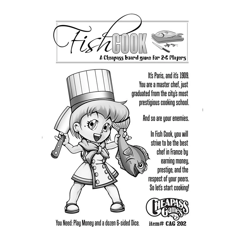 Fish Cook: Master Chef Board Game by Cheapass Games - Image 3