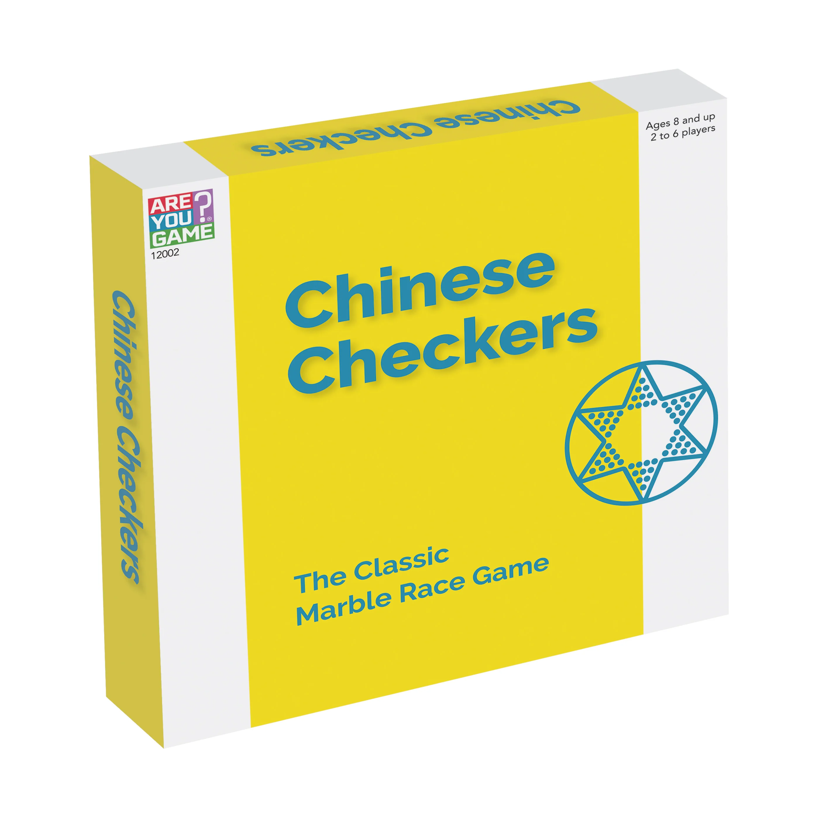 Classic Wooden Chinese Checkers Board Game with Glass Marbles - Image 2