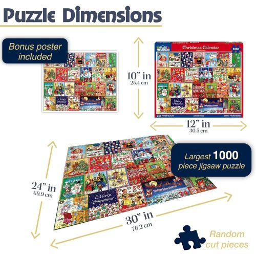 Festive Countdown Christmas Calendar Jigsaw Puzzle - 1000 pc