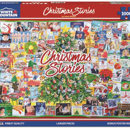 White Mountain Christmas Collage Jigsaw Puzzle - 1000 pc - Image 2