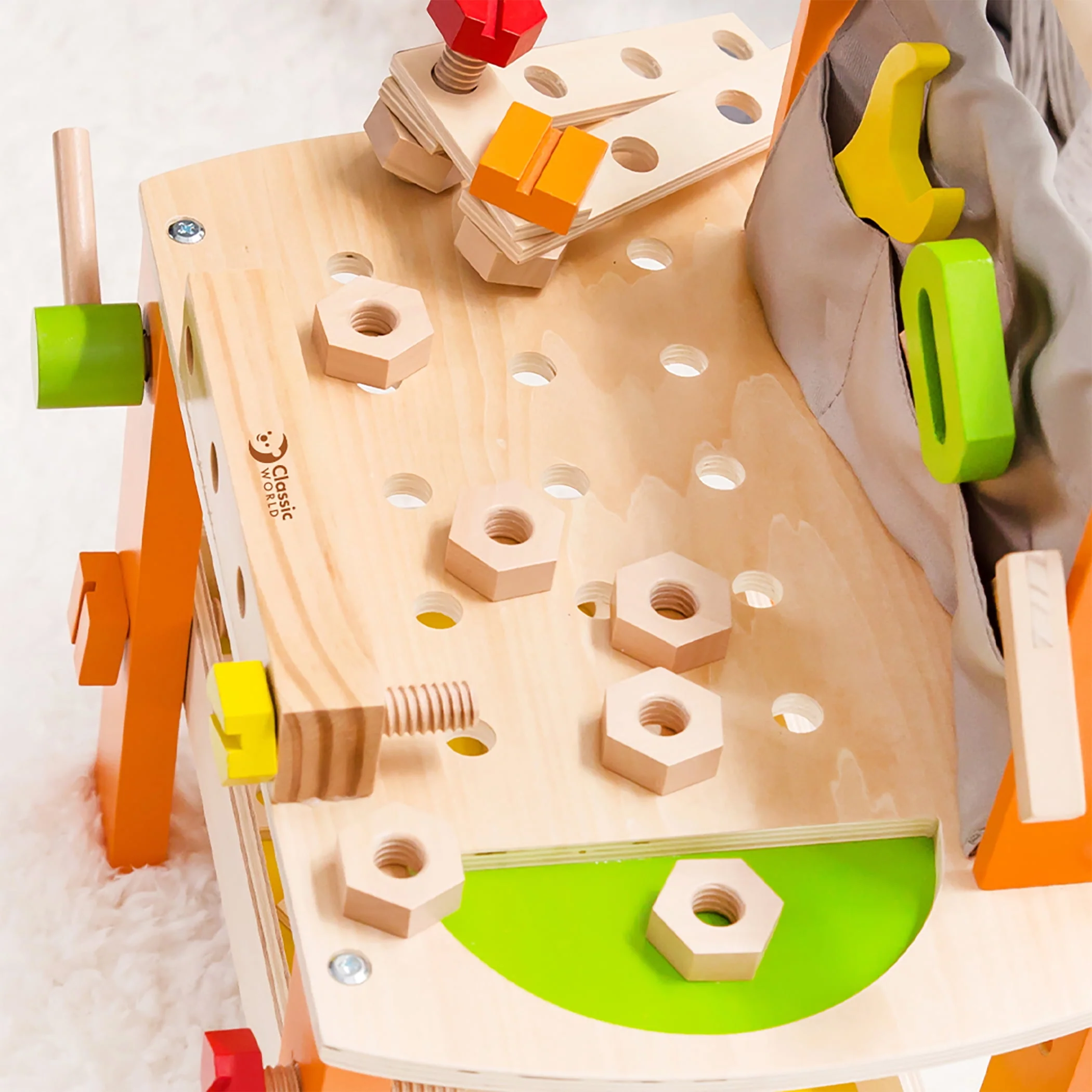 Crafty Kids Play Tool Bench - Classic Wooden Set