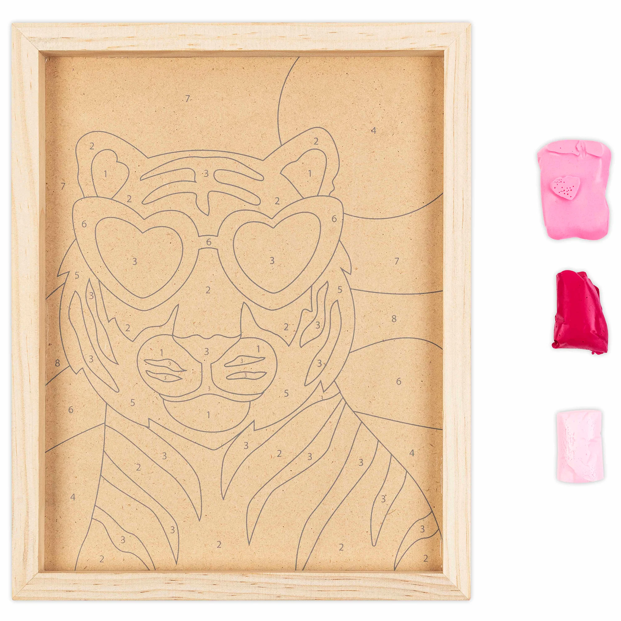 Vivid By Brea Reese Clay Painting Art Kit - Wild Tiger - Image 3