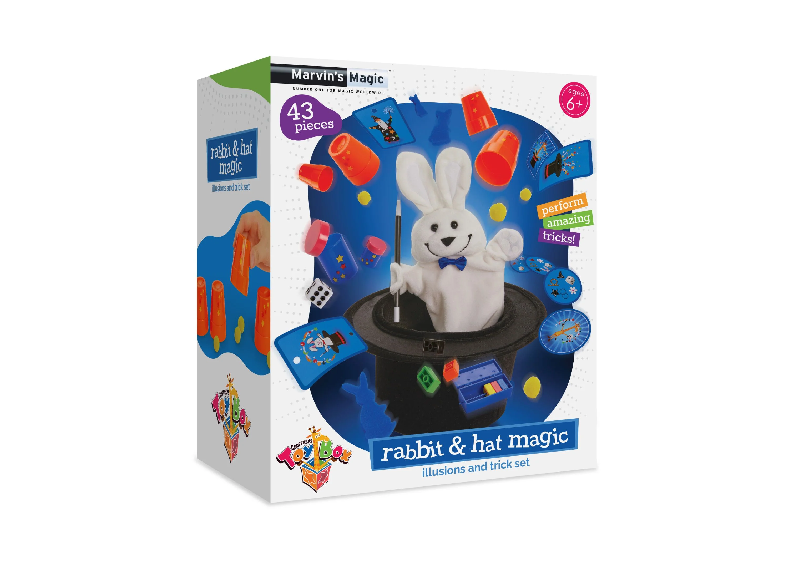 Geoffrey's Toy Box 43-Piece Rabbit & Hat Magic Set for Beginners - Image 3
