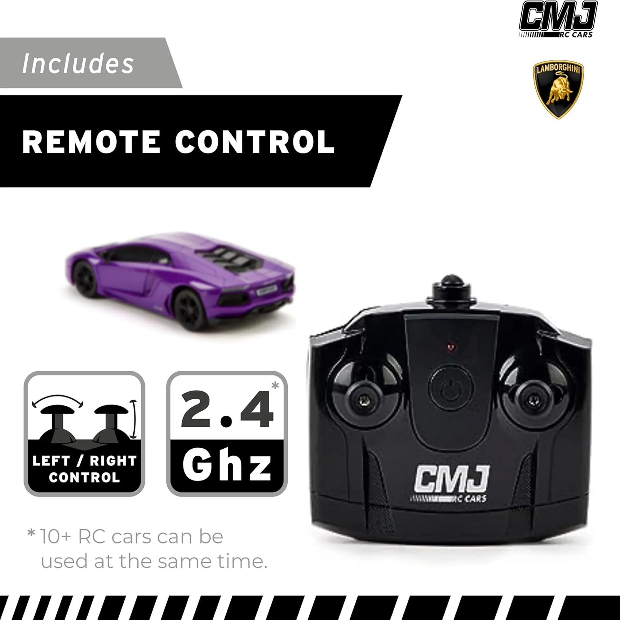 CMJ RC Cars Radio Control Lamborghini LP700-4 - Purple - 1:24 Scale, 2.4GHz, LED Headlights - Image 4