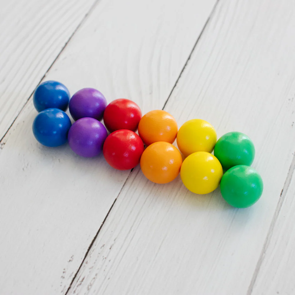 Connetix Magnetic Tiles Rainbow Ball Pack - 12 Colorful Pieces - Image 3