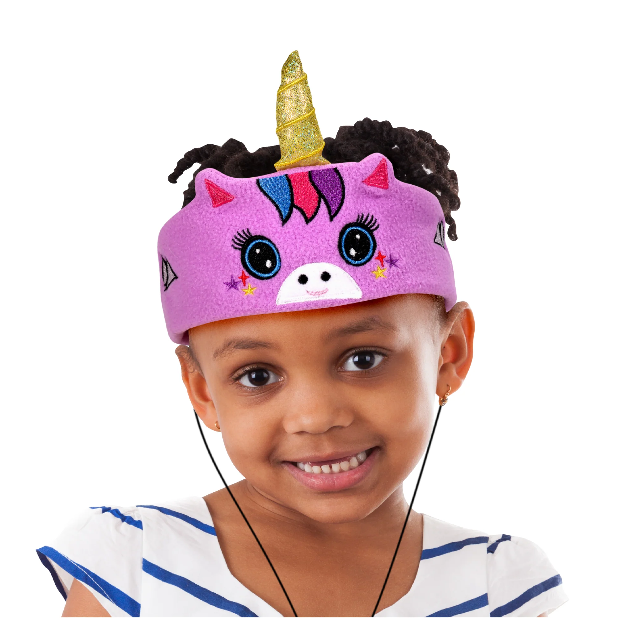 Contixo H1 Adjustable Fleece Headband Headphones - Cat