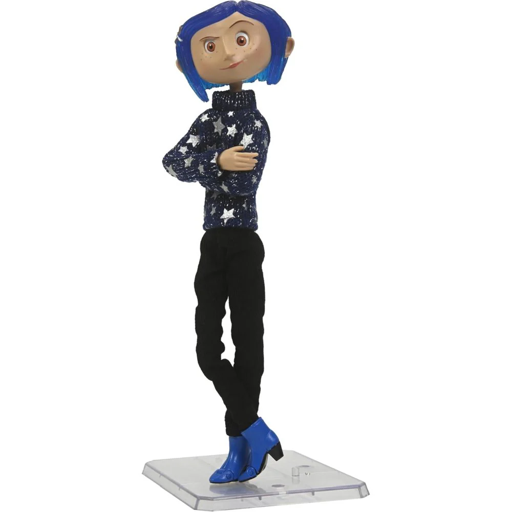 NECA Coraline 7 Inch Articulated Action Figure - Star Sweater Edition