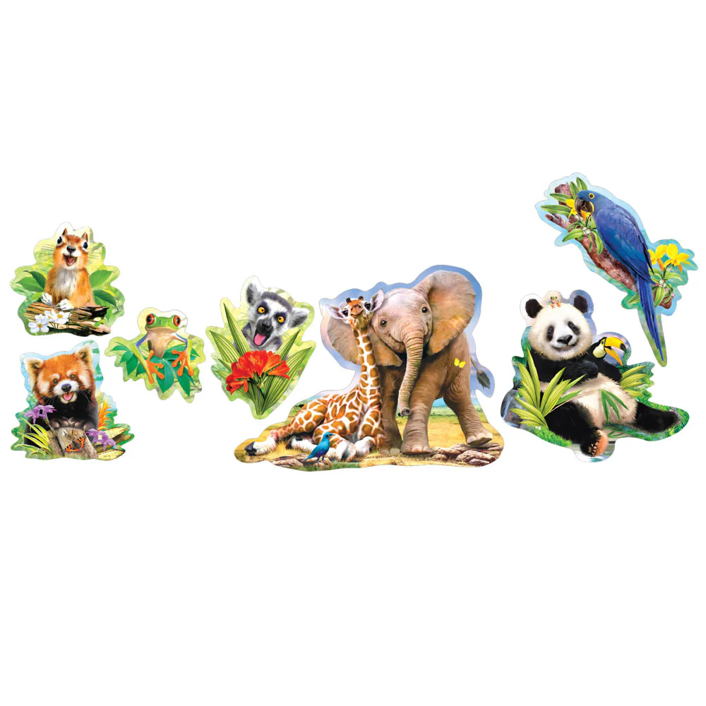 Cra-Z-Art Jungle Selfies 12-Pack Mini Shaped Puzzles - Image 5