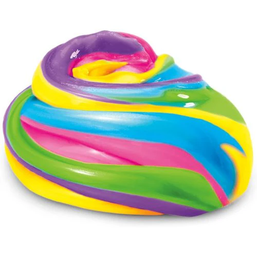 Cra Z Slimy Tri-Color Rainbow Slime Bucket - 3lb of Pink, Yellow & Blue - Image 5