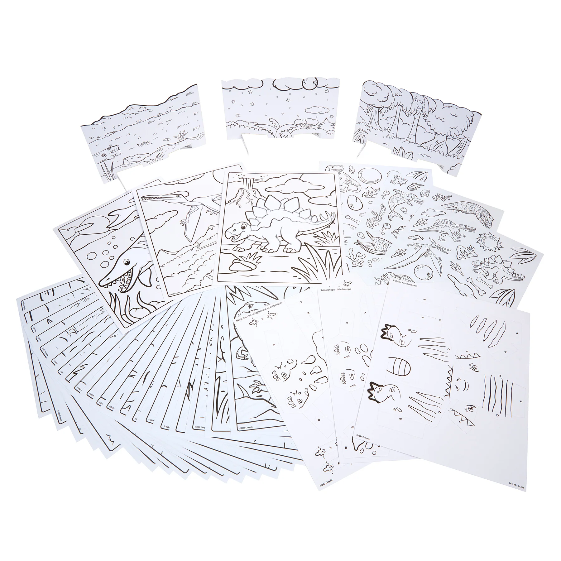 Crayola Dinosaur Adventure 5-in-1 Creativity Kit - Craft Set - Image 7