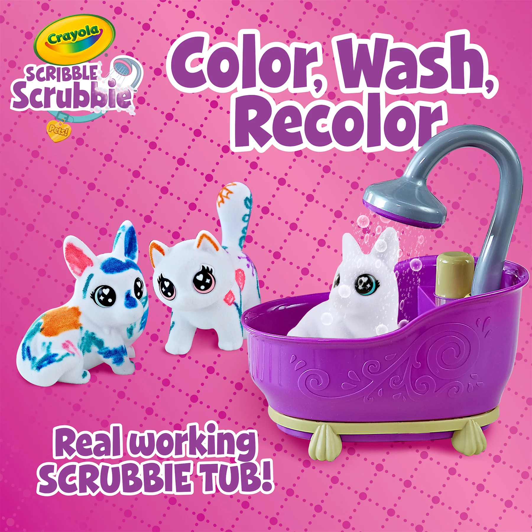 Crayola Scribble Scrubbie Pets! Color & Wash Playset - Image 8