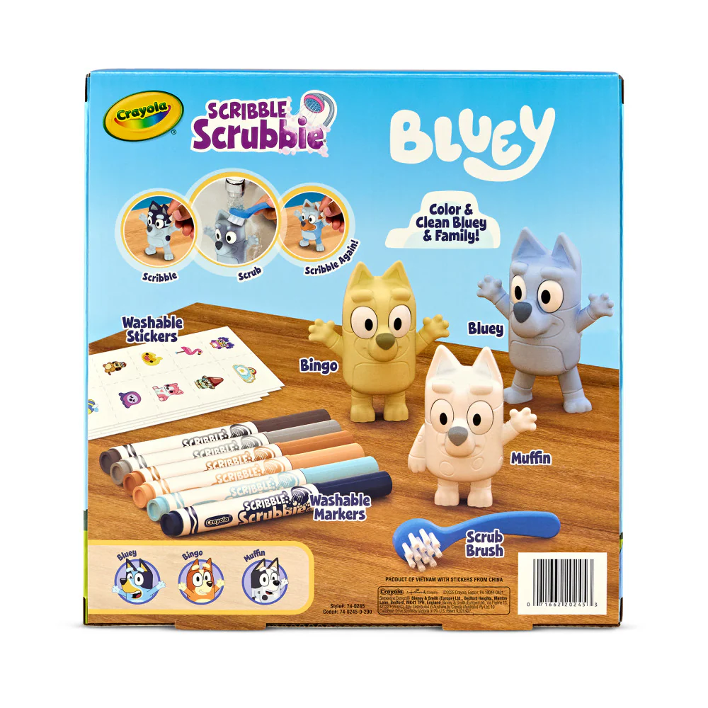 Crayola Scribble Scrubbie Bluey Deluxe - 3 Character Craft Set - Image 3